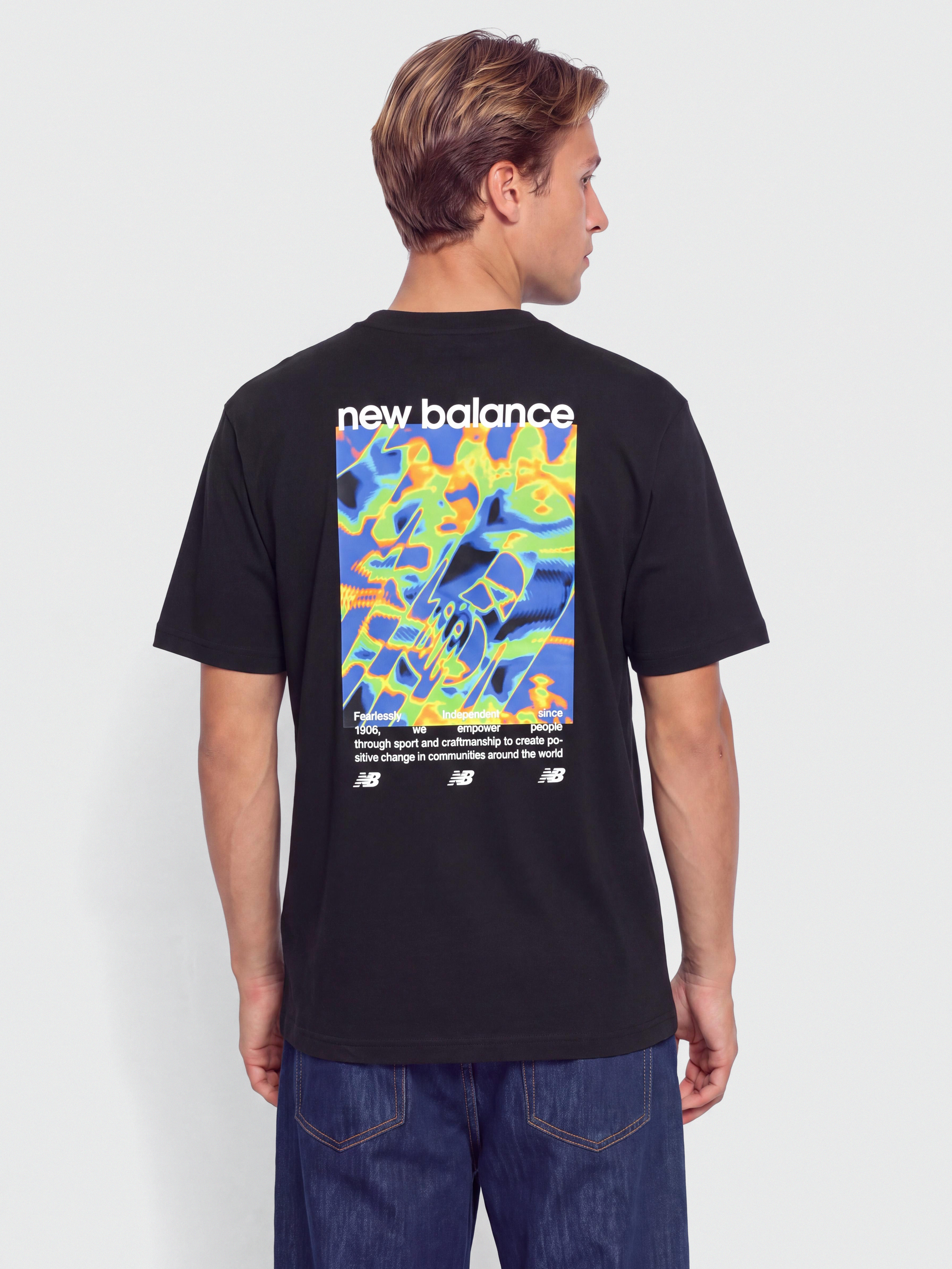 Tričko New Balance Heat Map Forward Thinker (black)