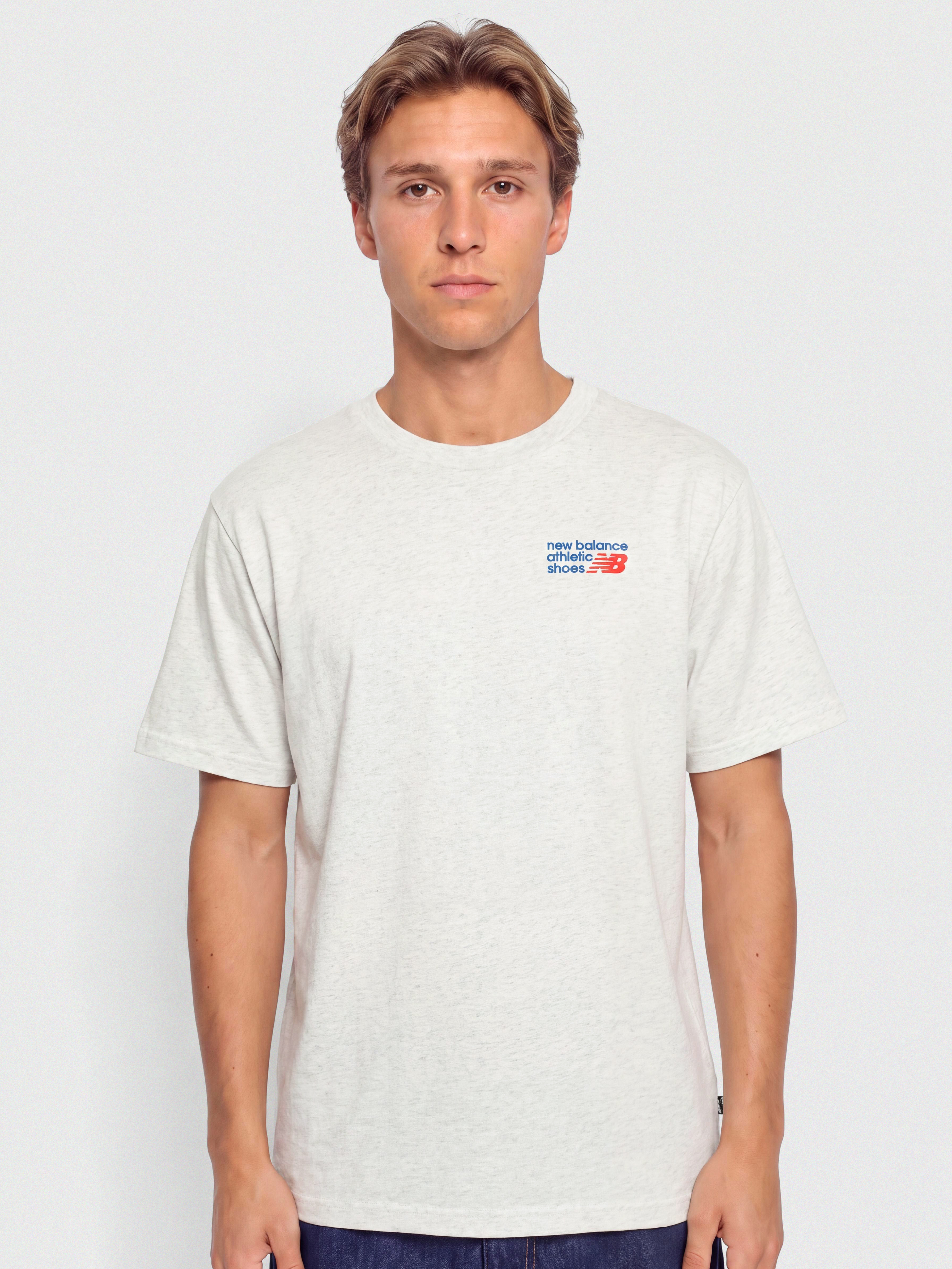 Tričko New Balance Athletics Premium Logo (ash heather)