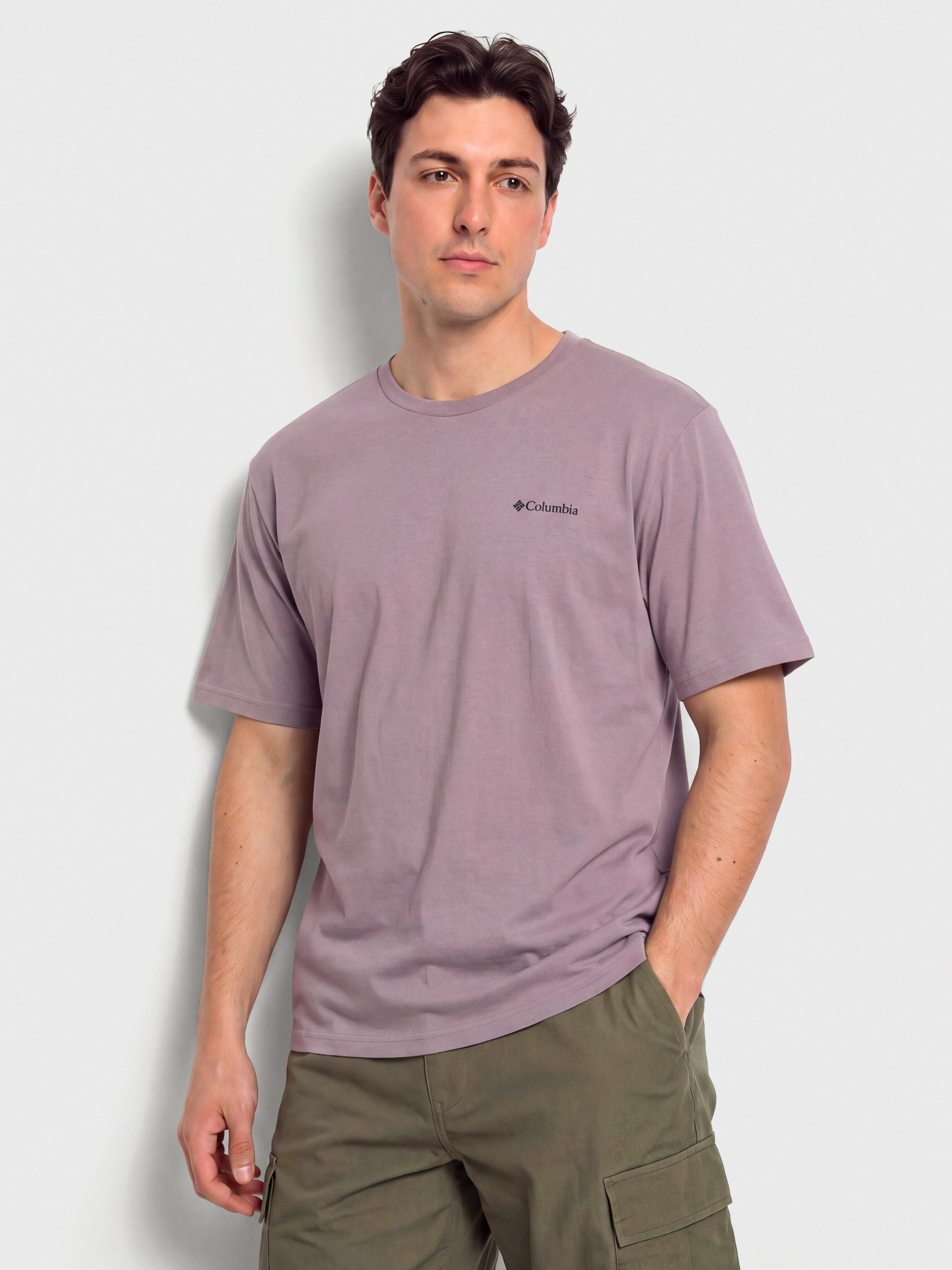 Tričko Columbia CSC Logo Back (shale purple/boxy brand)