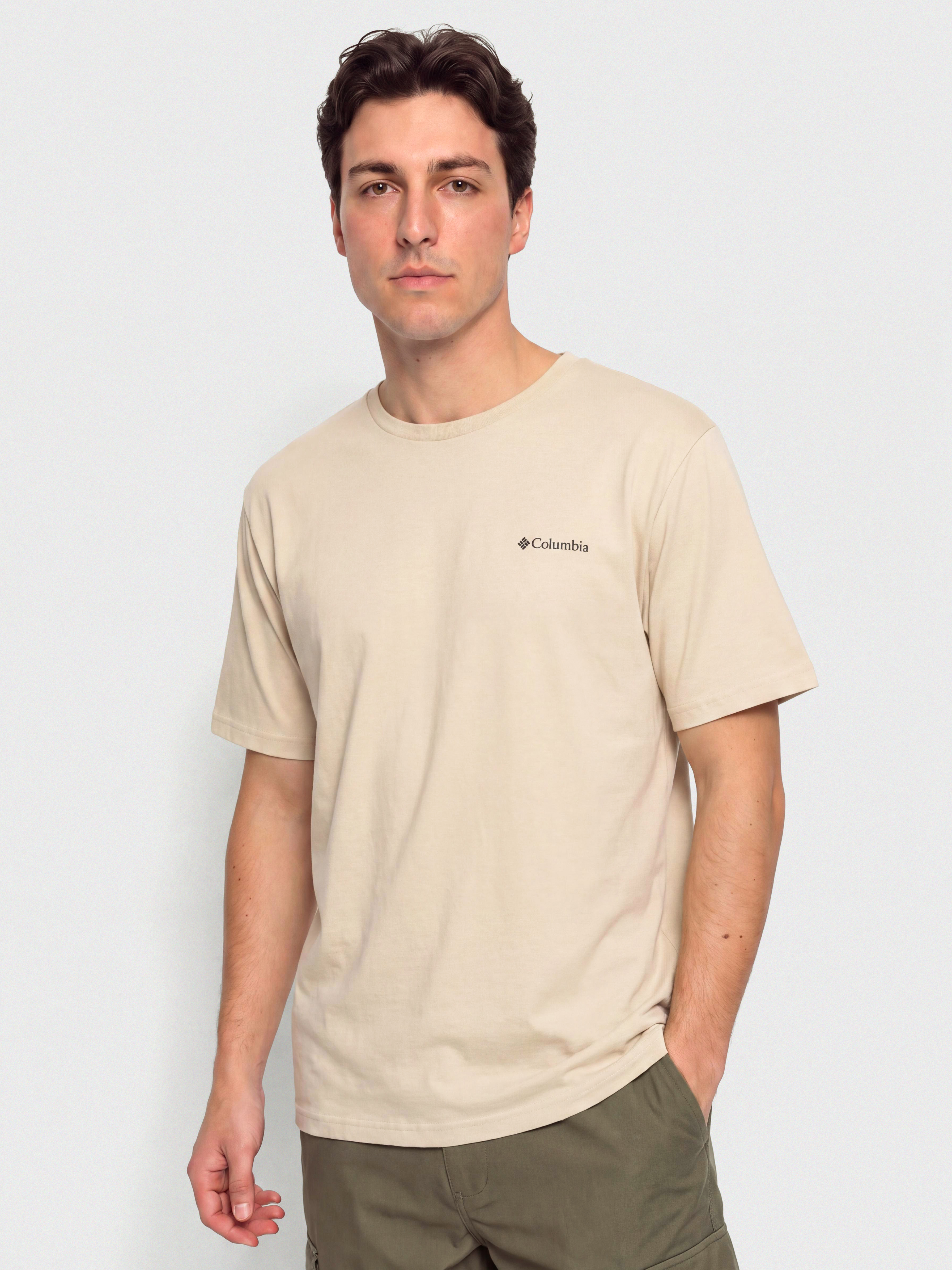 Tričko Columbia CSC Logo Back (dark stone/boxy brand)