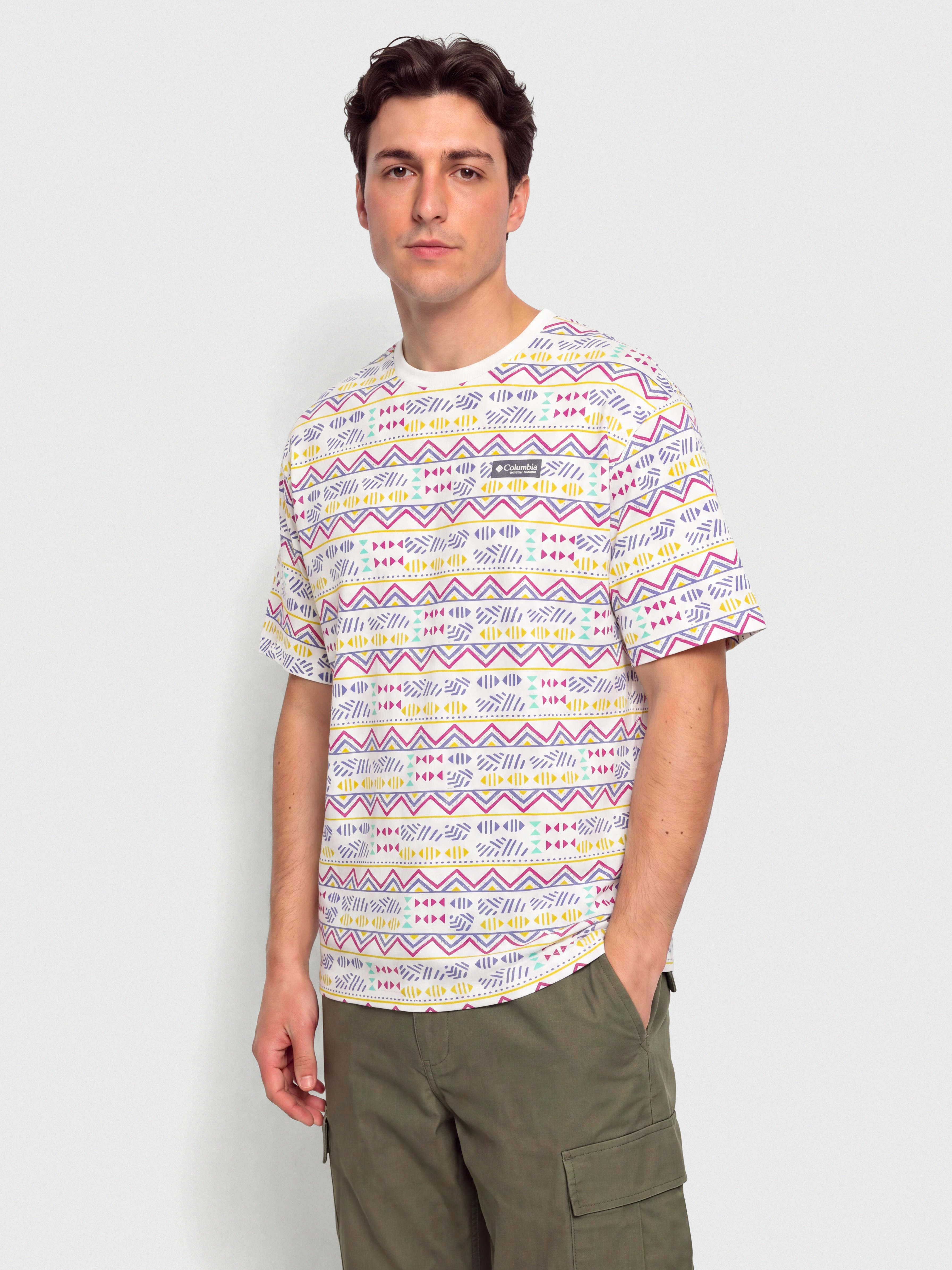 Tričko Columbia CSC Heavyweight Printed (sea salt/horizons)