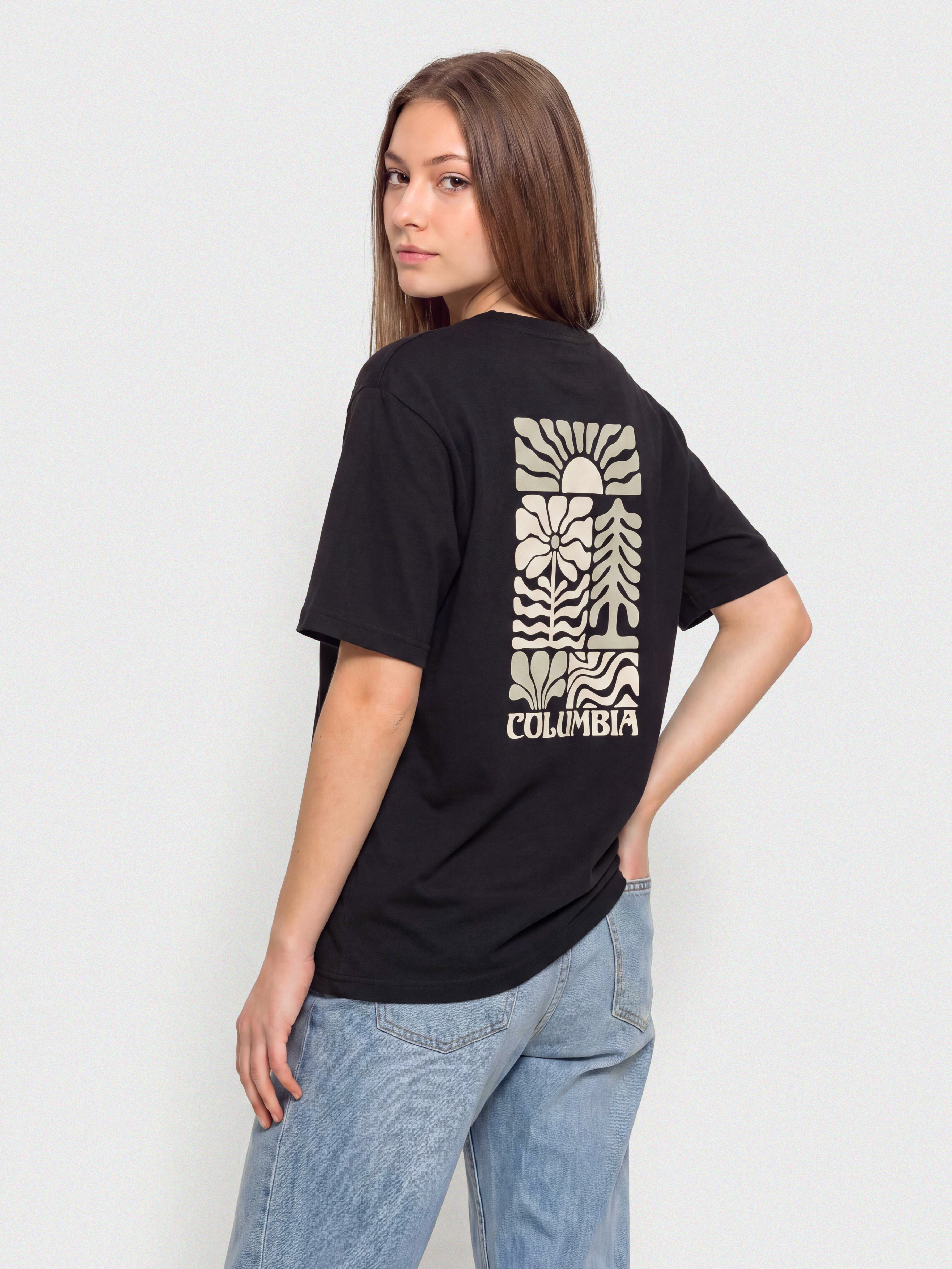 Tričko Columbia Rolling Bend Graphic Oversized Wmn