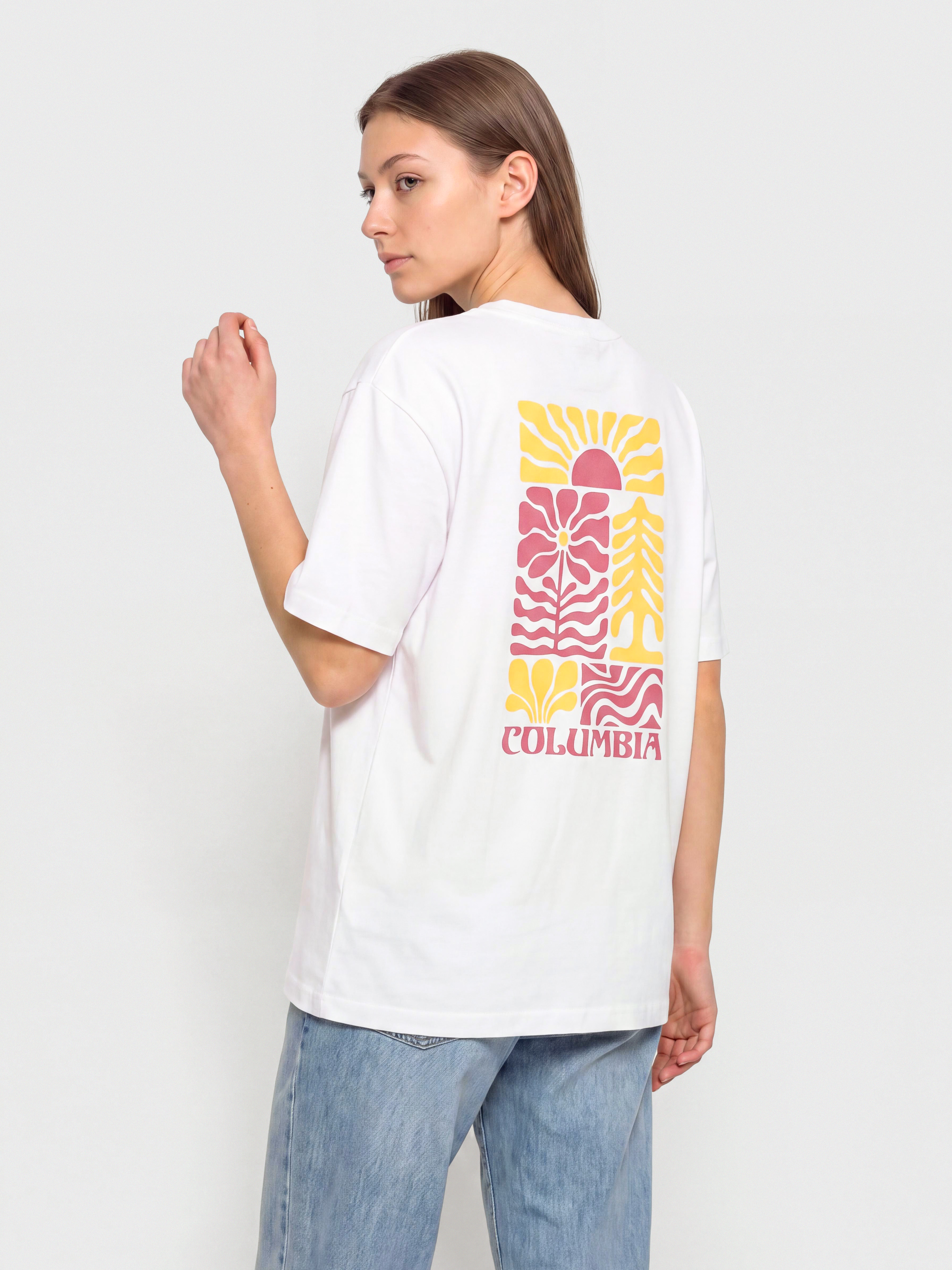 Tričko Columbia Rolling Bend Graphic Oversized Wmn