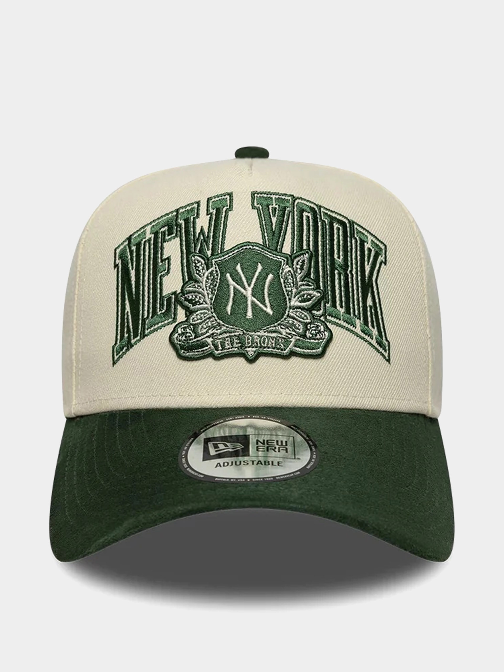 Kšiltovka  New Era Wordmark Suede Eframe New York Yankees (light cream/green)