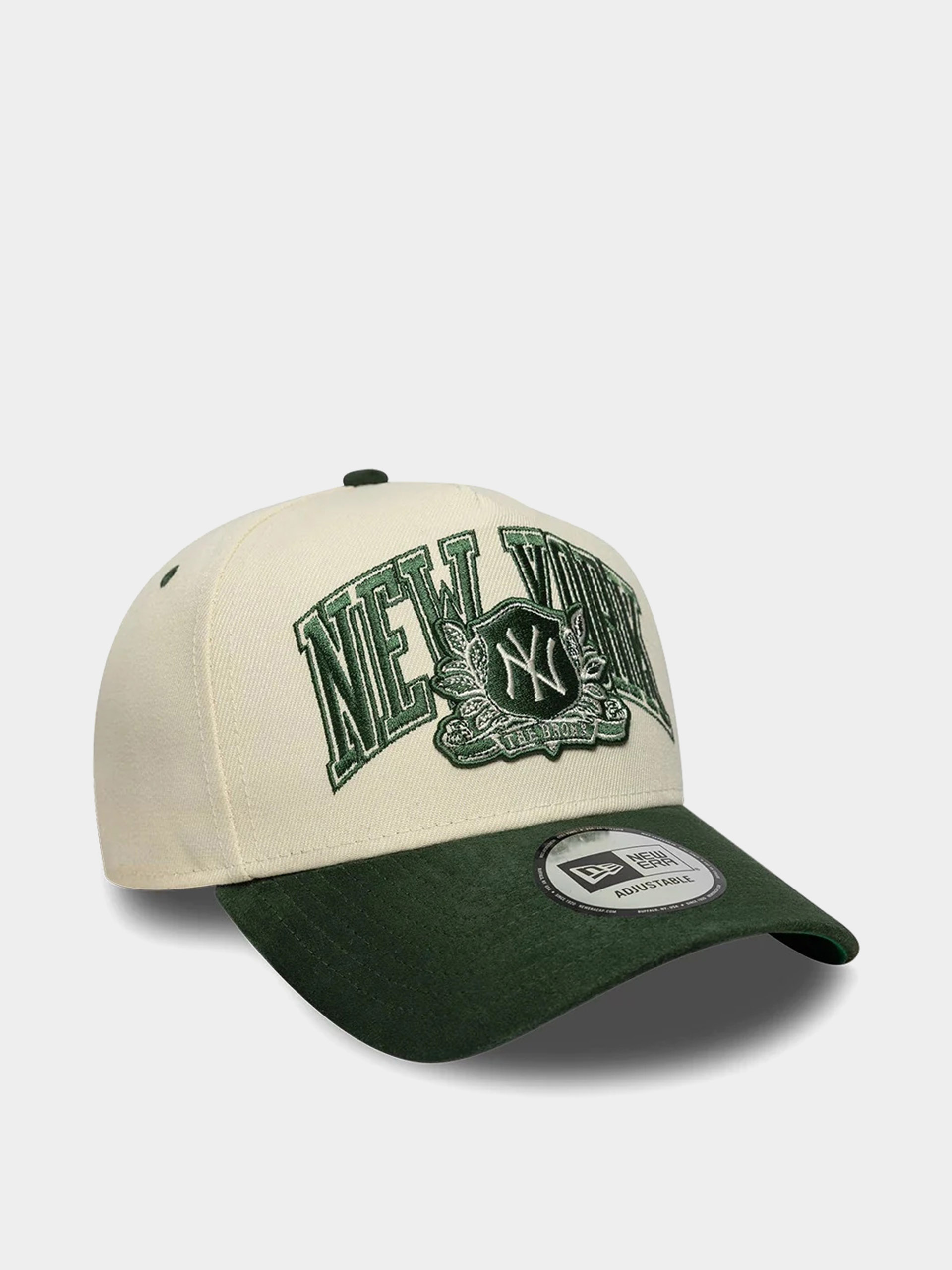 Kšiltovka  New Era Wordmark Suede Eframe New York Yankees (light cream/green)