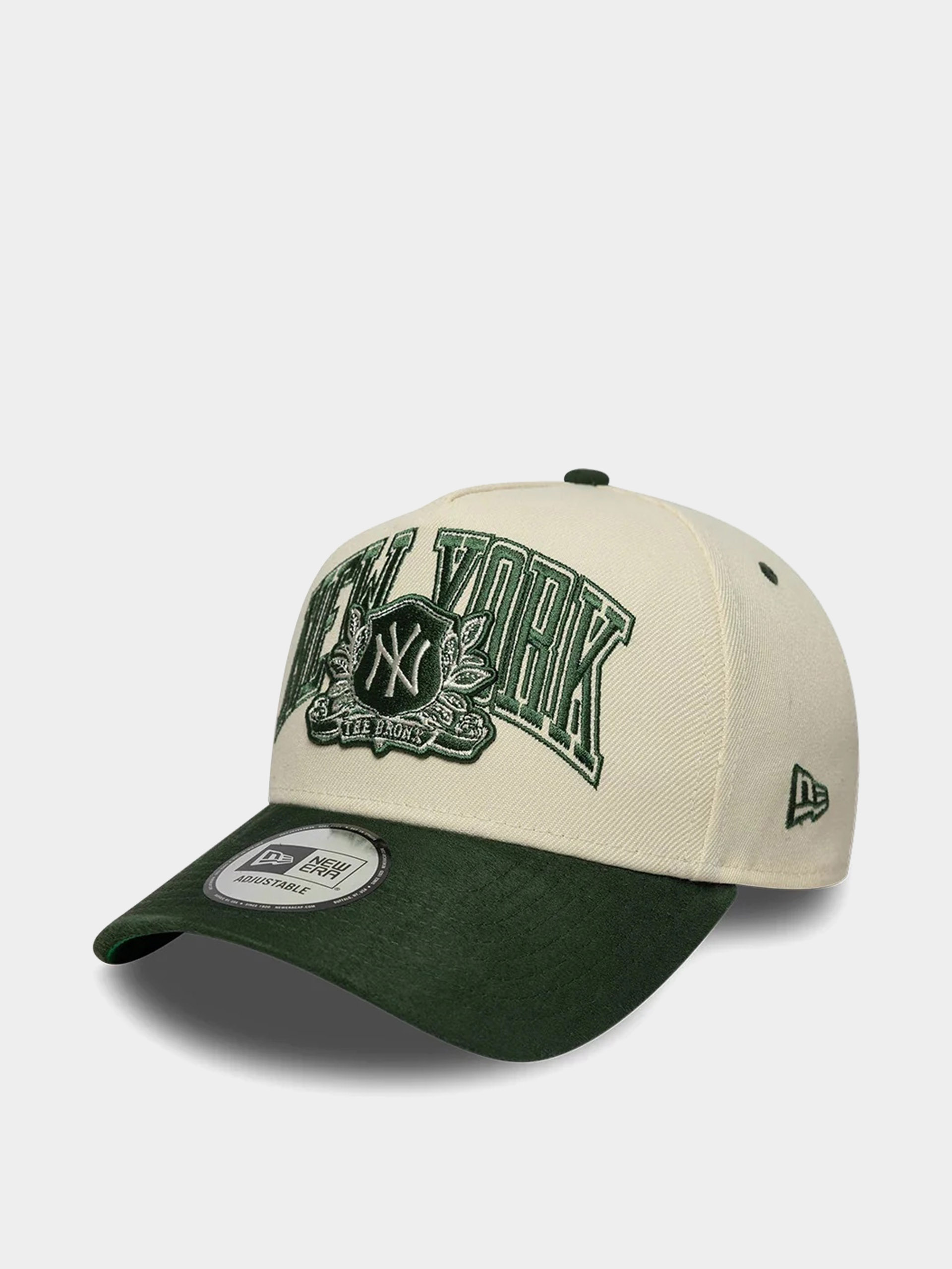 Kšiltovka  New Era Wordmark Suede Eframe New York Yankees (light cream/green)