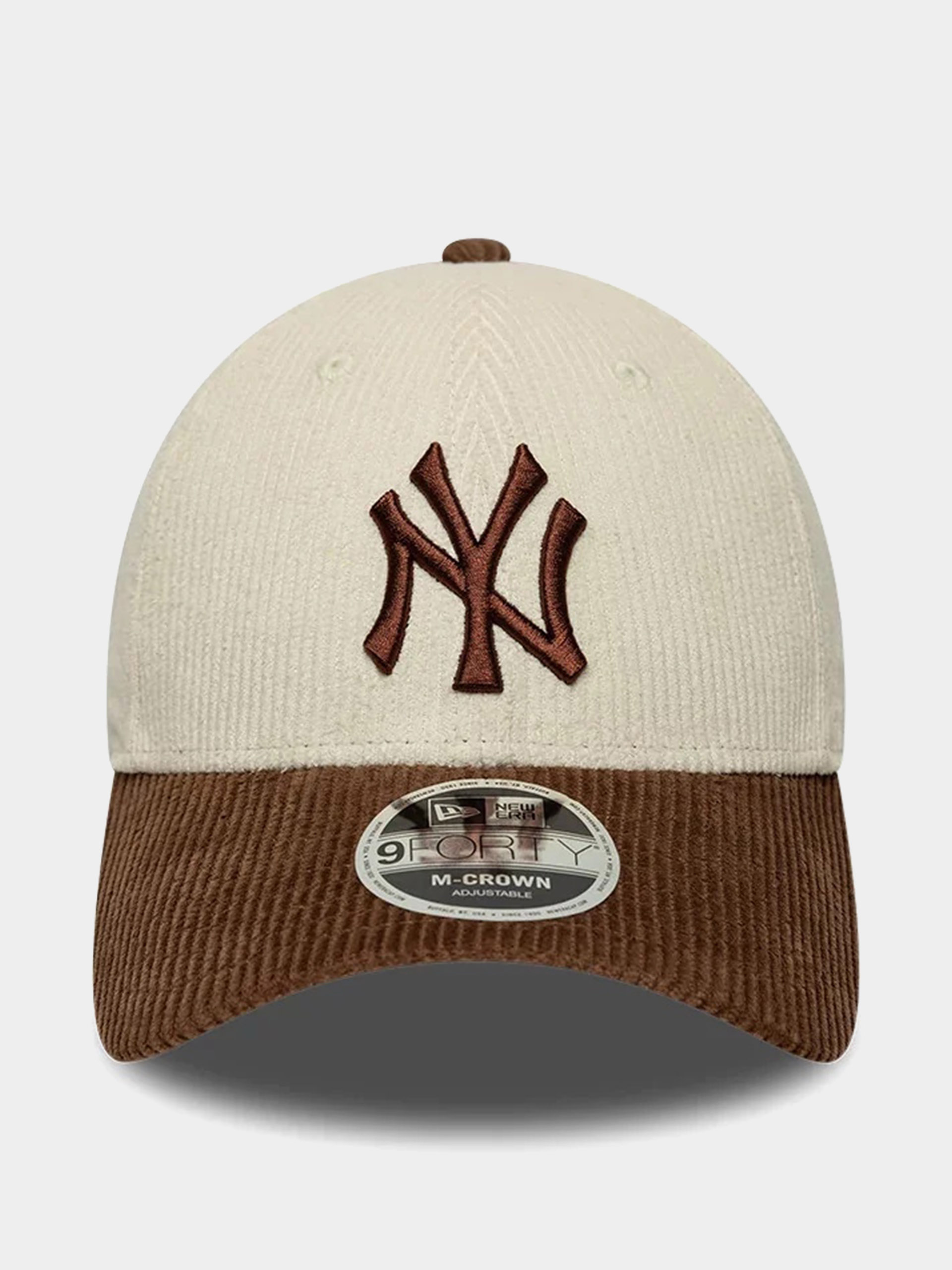Kšiltovka  New Era Cord 9Forty Mc New York Yankees (light cream/brown)