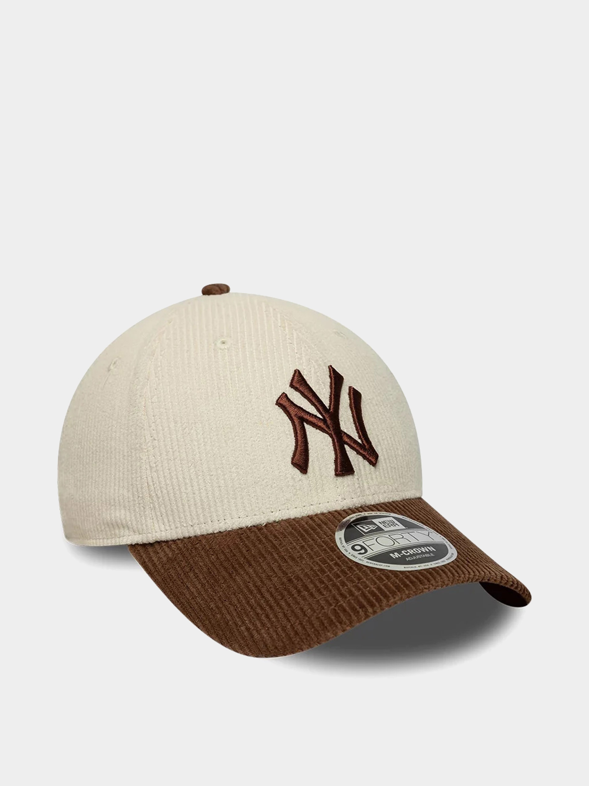 Kšiltovka  New Era Cord 9Forty Mc New York Yankees (light cream/brown)