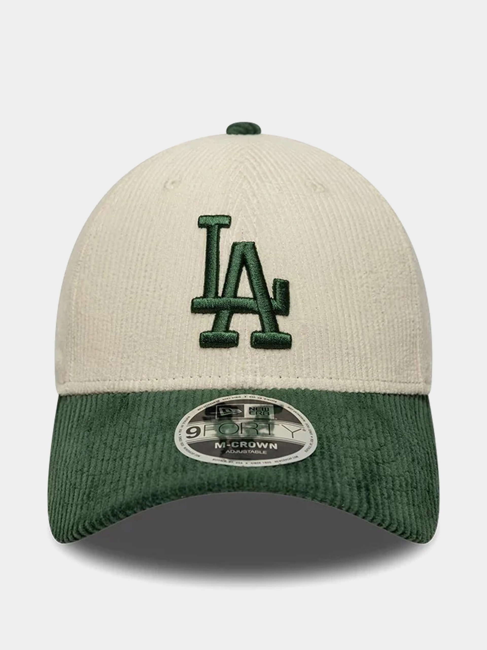 Kšiltovka  New Era Cord 9Forty Mc Los Angeles Dodgers (light cream/green)
