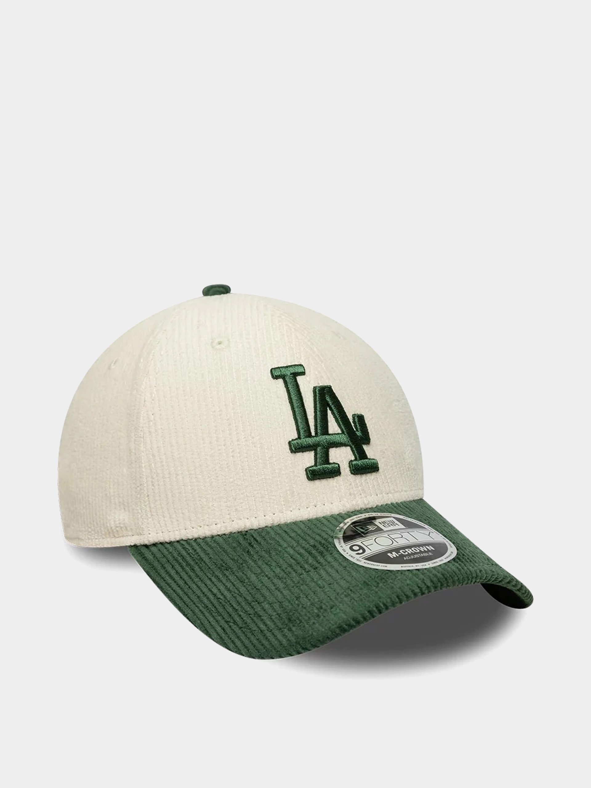 Kšiltovka  New Era Cord 9Forty Mc Los Angeles Dodgers (light cream/green)