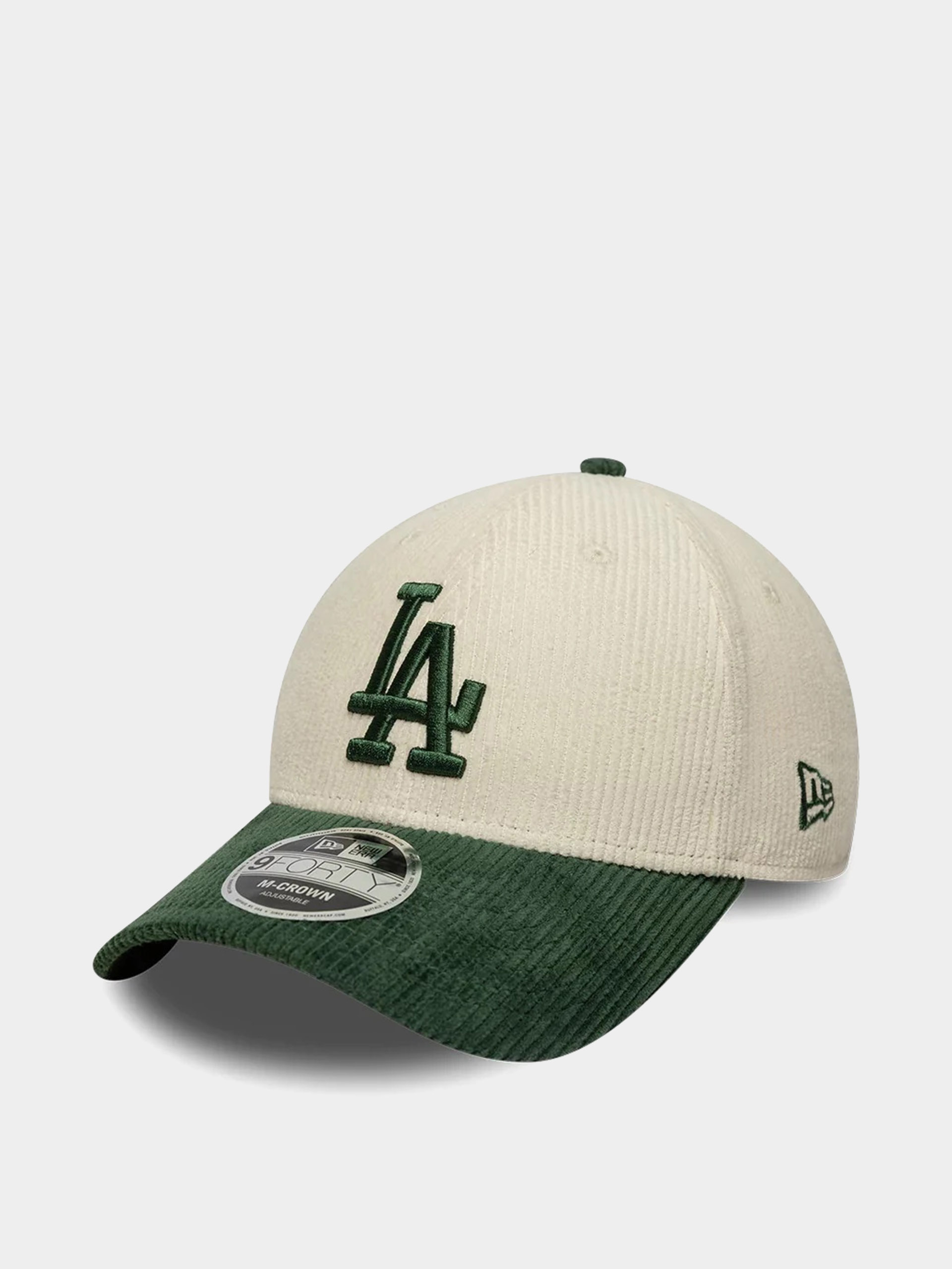 Kšiltovka  New Era Cord 9Forty Mc Los Angeles Dodgers (light cream/green)
