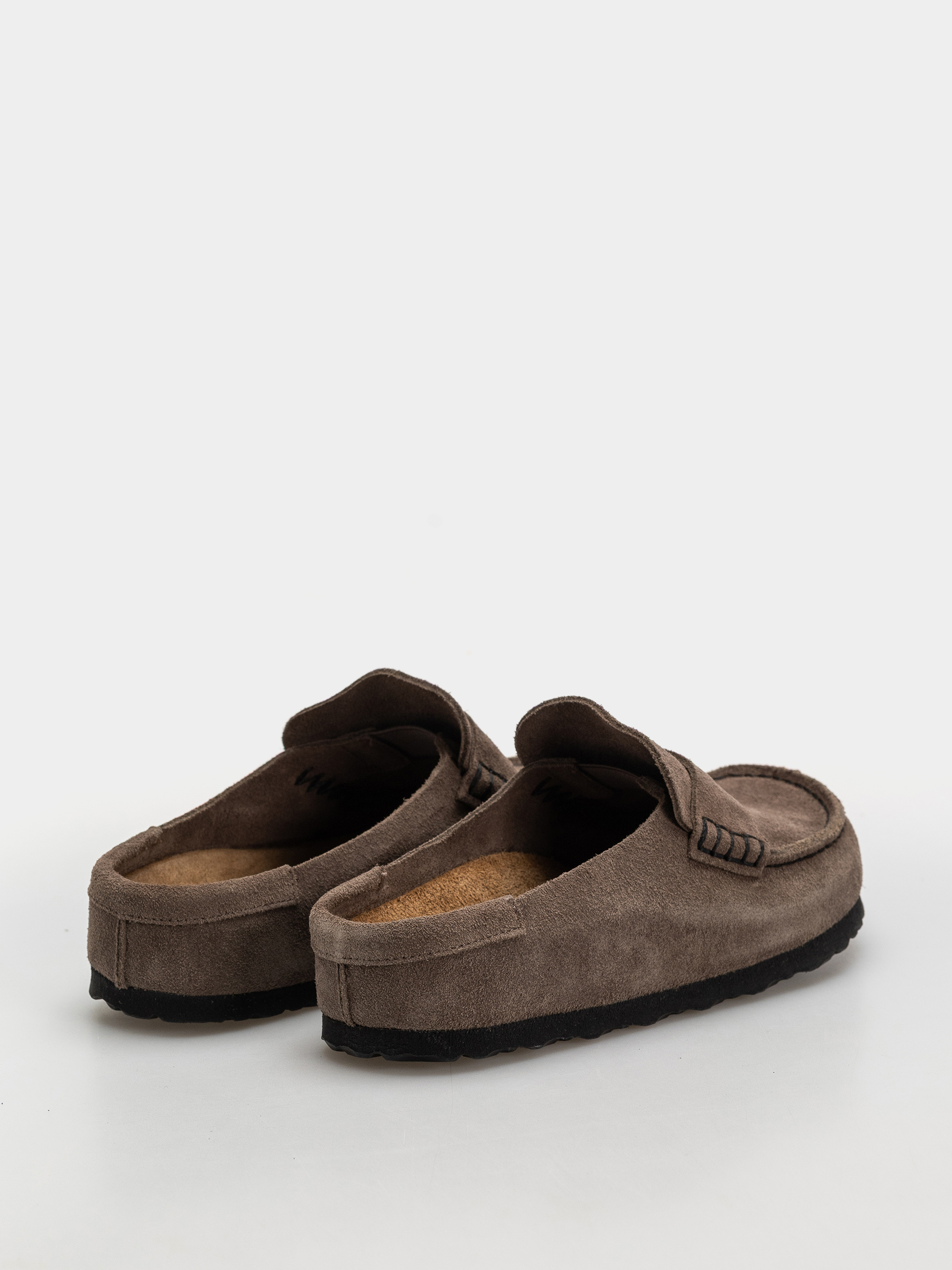 Plážovky Birkenstock Naples Wrapped Suede Leather Narrow (concrete gray)