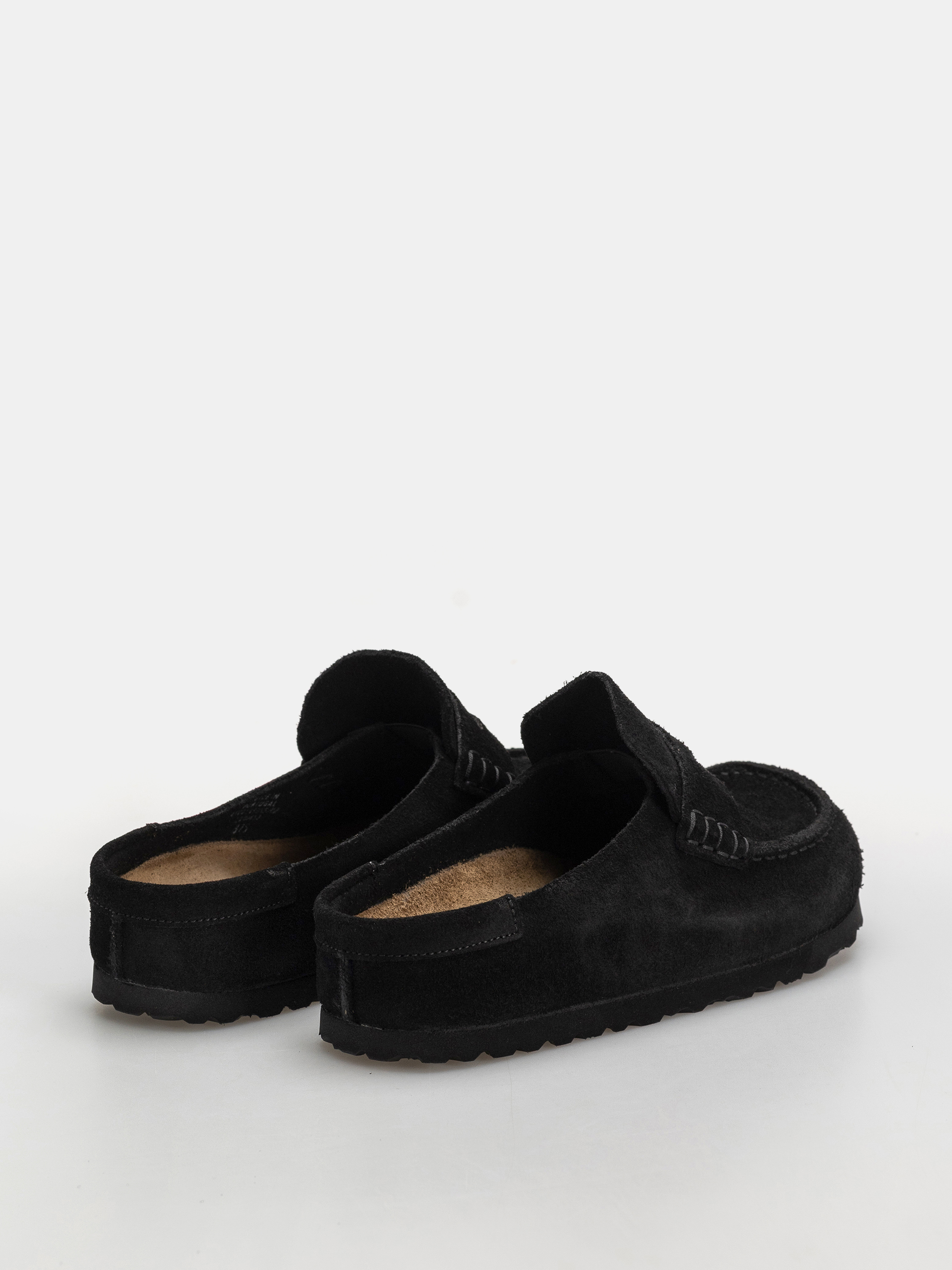 Plážovky Birkenstock Naples Wrapped Suede Leather Narrow (black)
