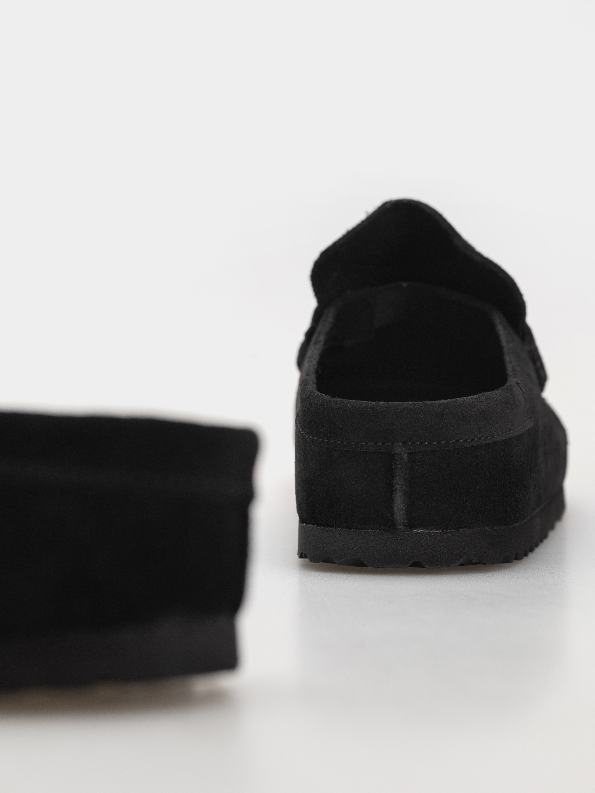 Plážovky Birkenstock Naples Wrapped Suede Leather Narrow (black)