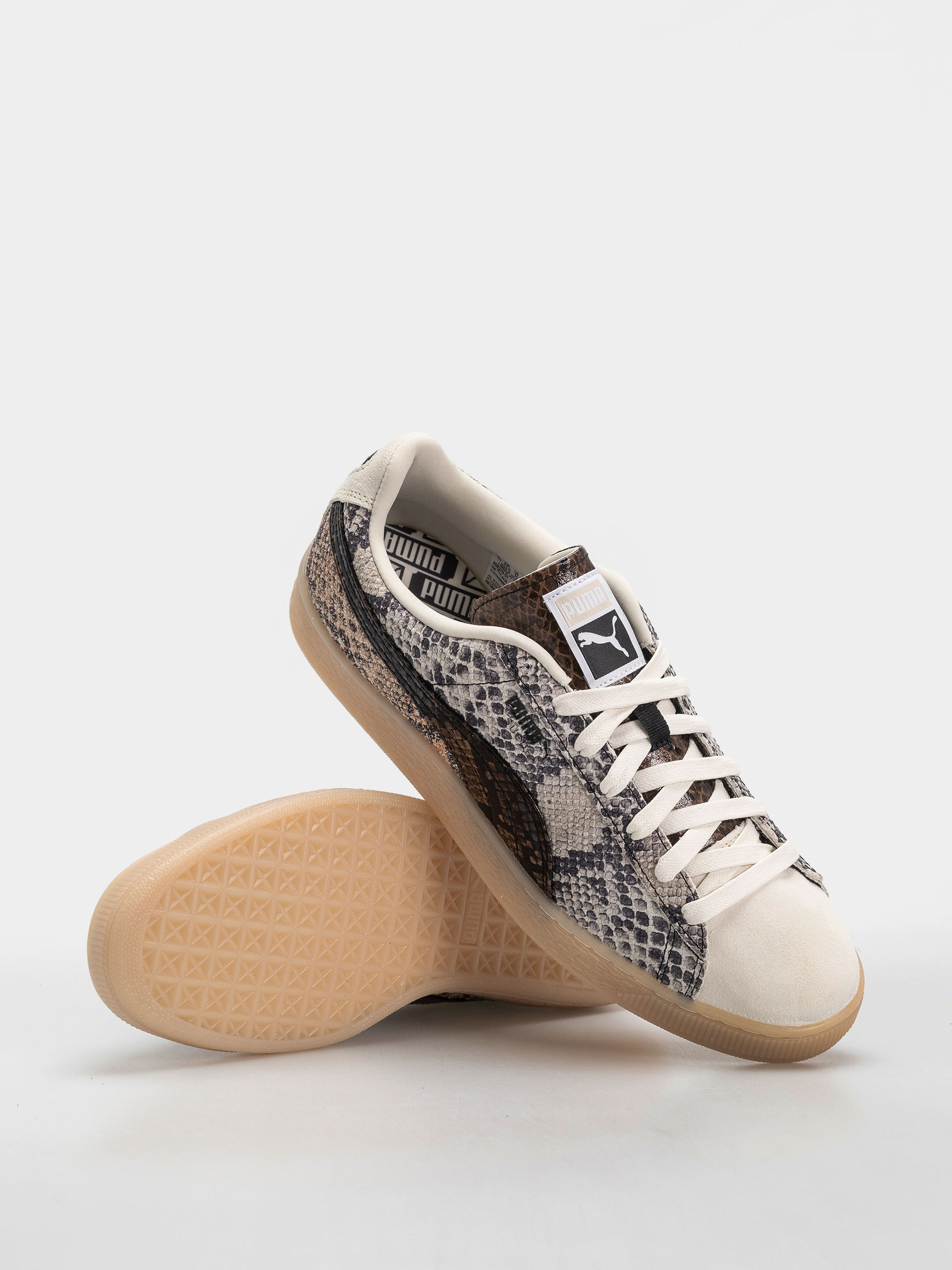 Boty Puma Suede Snake (frosted ivory/puma black)