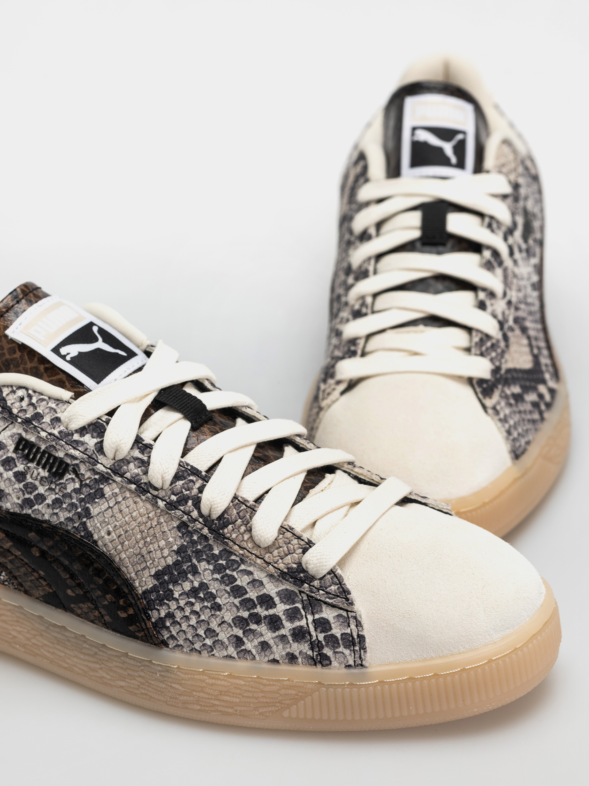 Boty Puma Suede Snake (frosted ivory/puma black)
