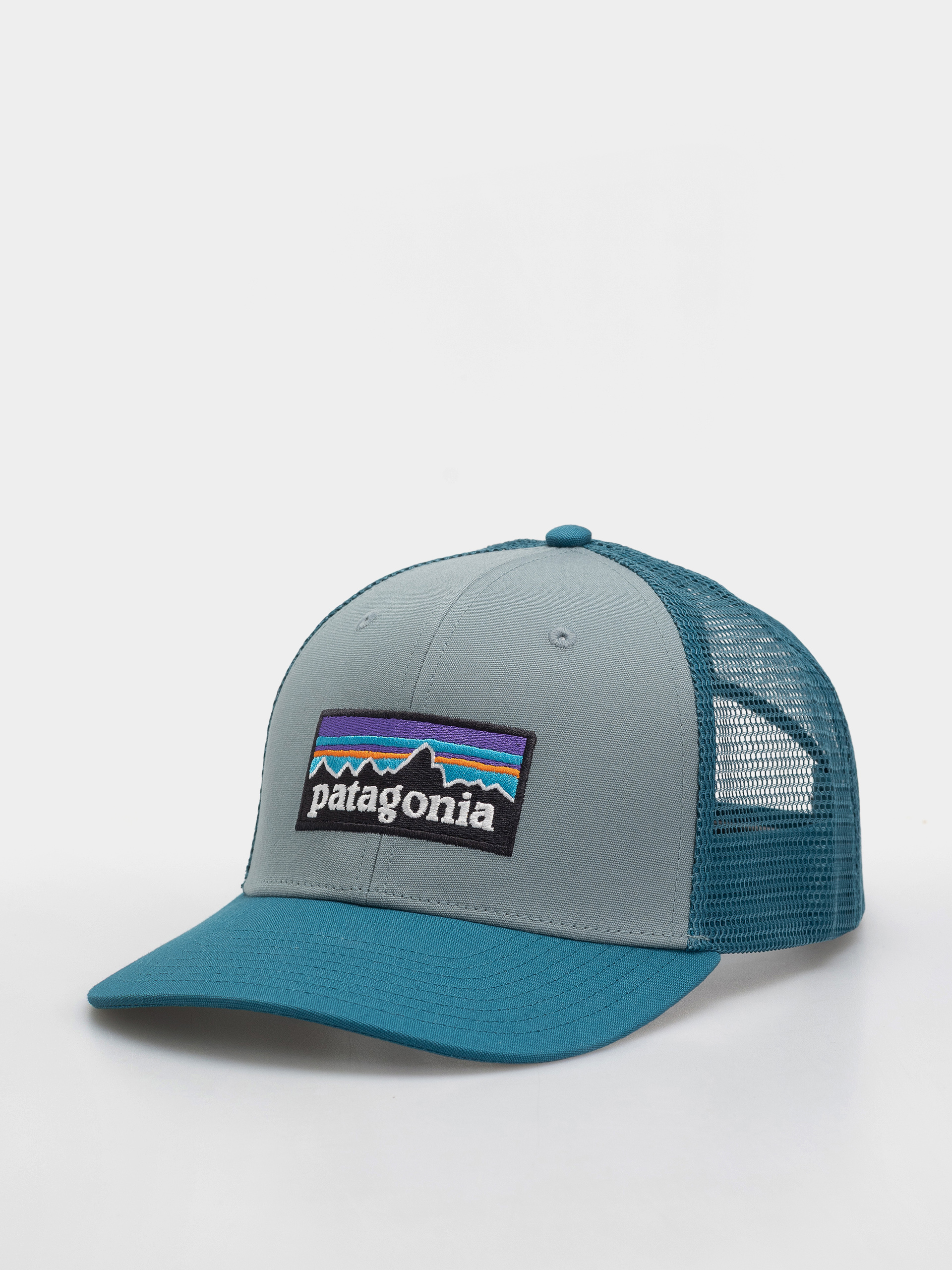 Kšiltovka  Patagonia P 6 Logo Trucker (blue sage)