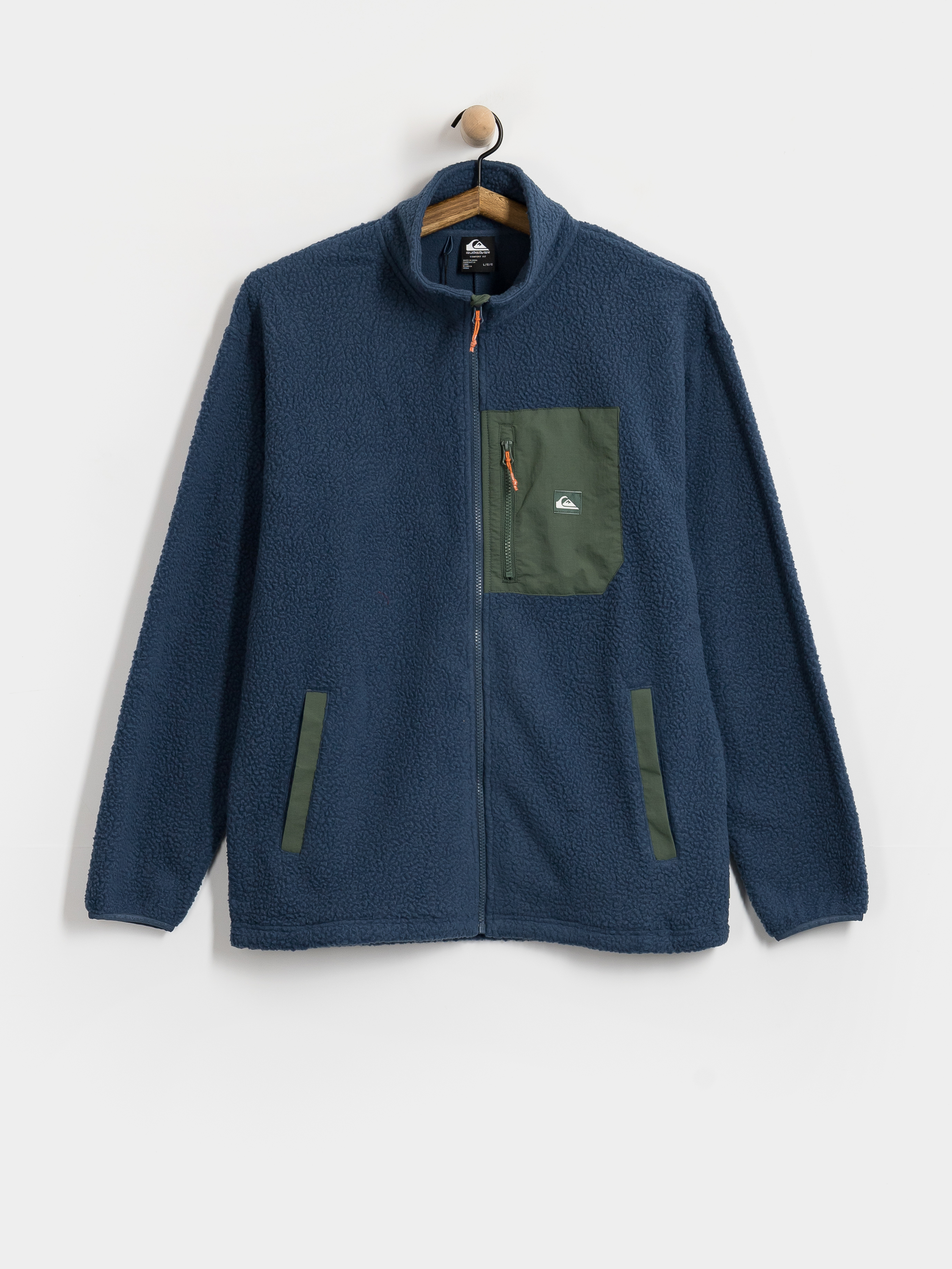 Pánský Fleecová mikina Quiksilver Clean Coast Fz (dark denim)