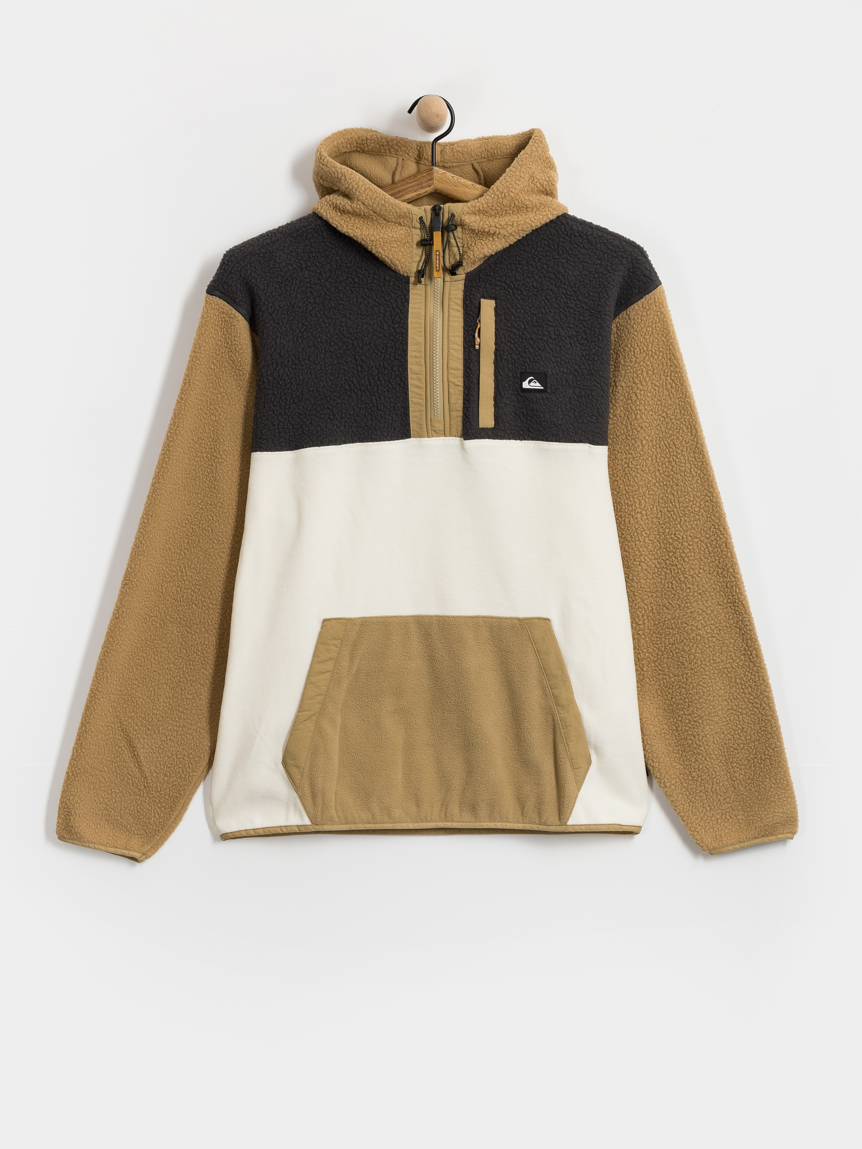 Pánský Fleecová mikina Quiksilver Clean Coast Mix Up Hoody (kelp)