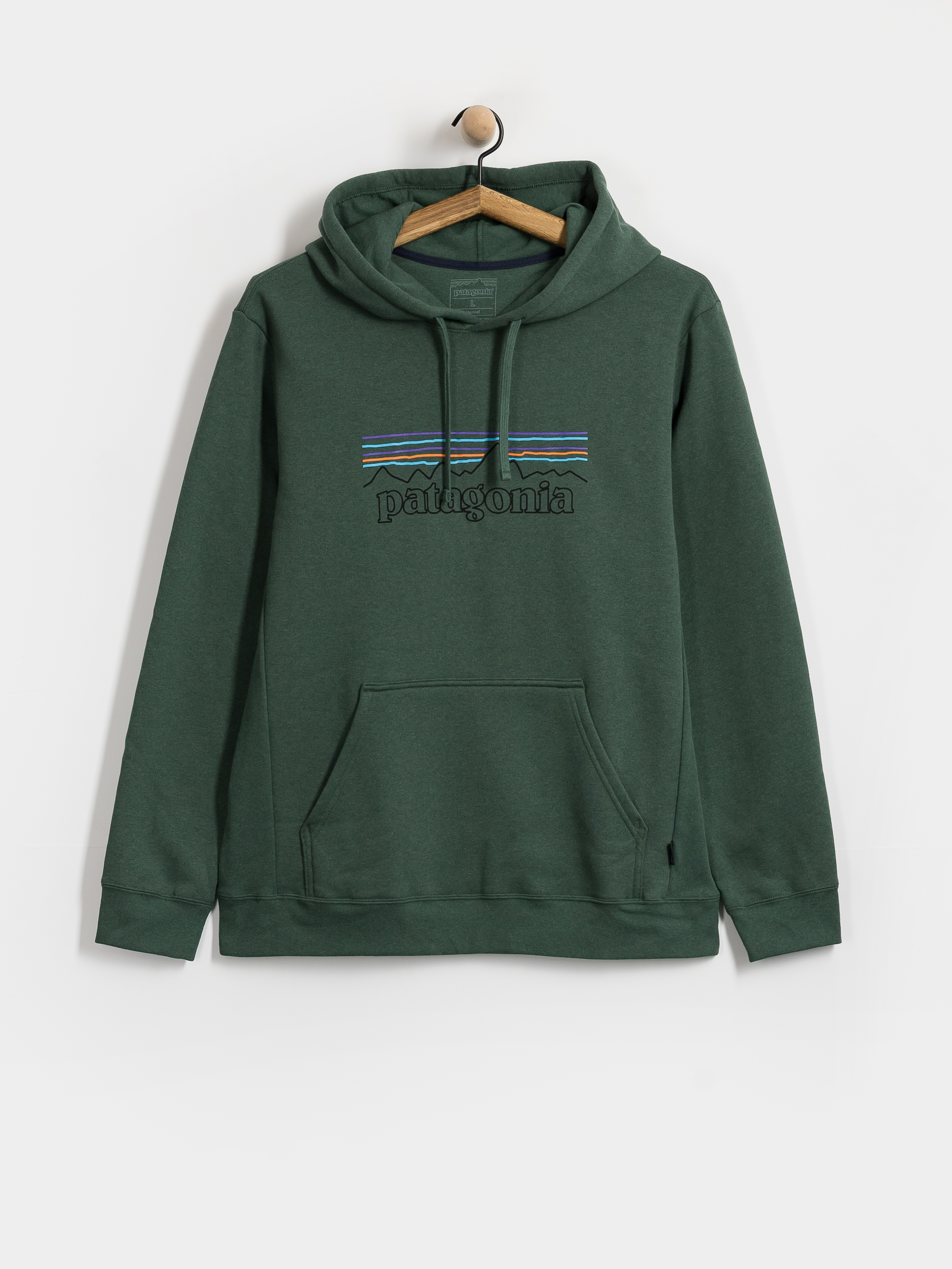 Mikina s kapucí Patagonia P 6 Logo Uprisal HD (p 6 outline canopy green)