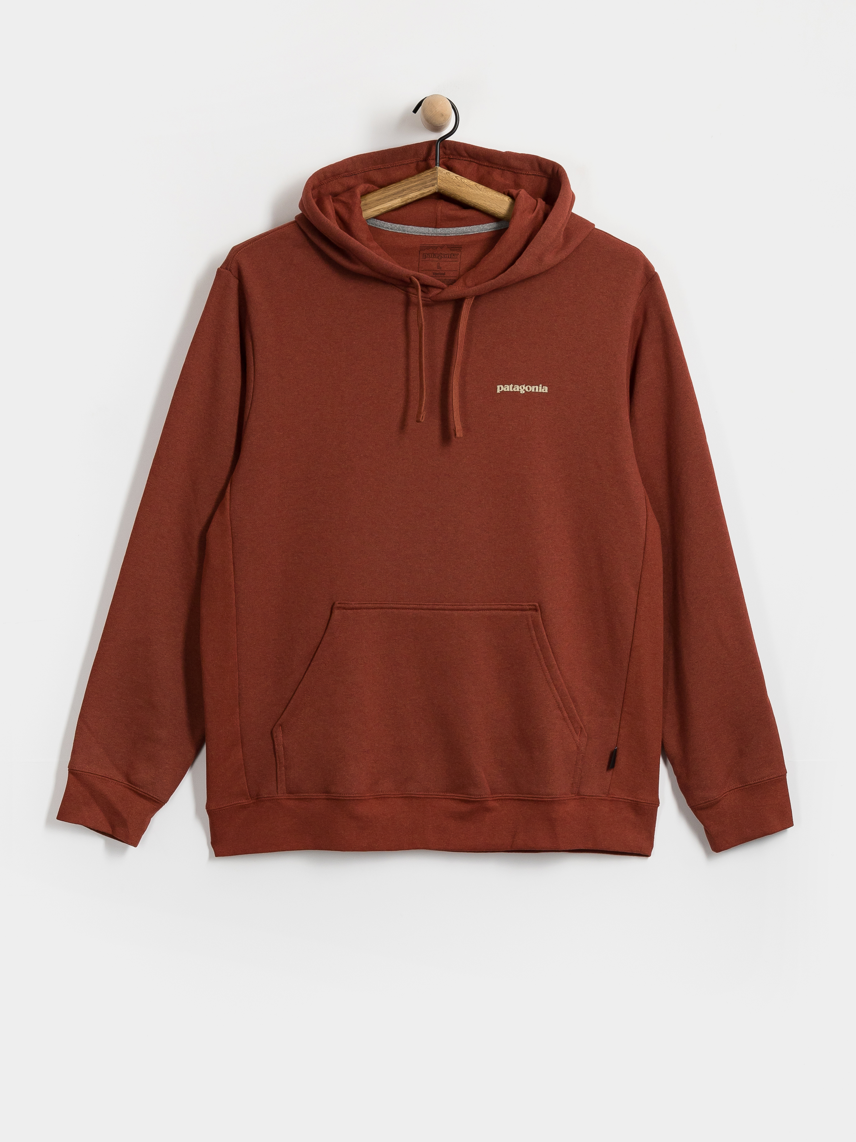 Mikina s kapucí Patagonia Boardshort Logo Uprisal HD (rusty red)