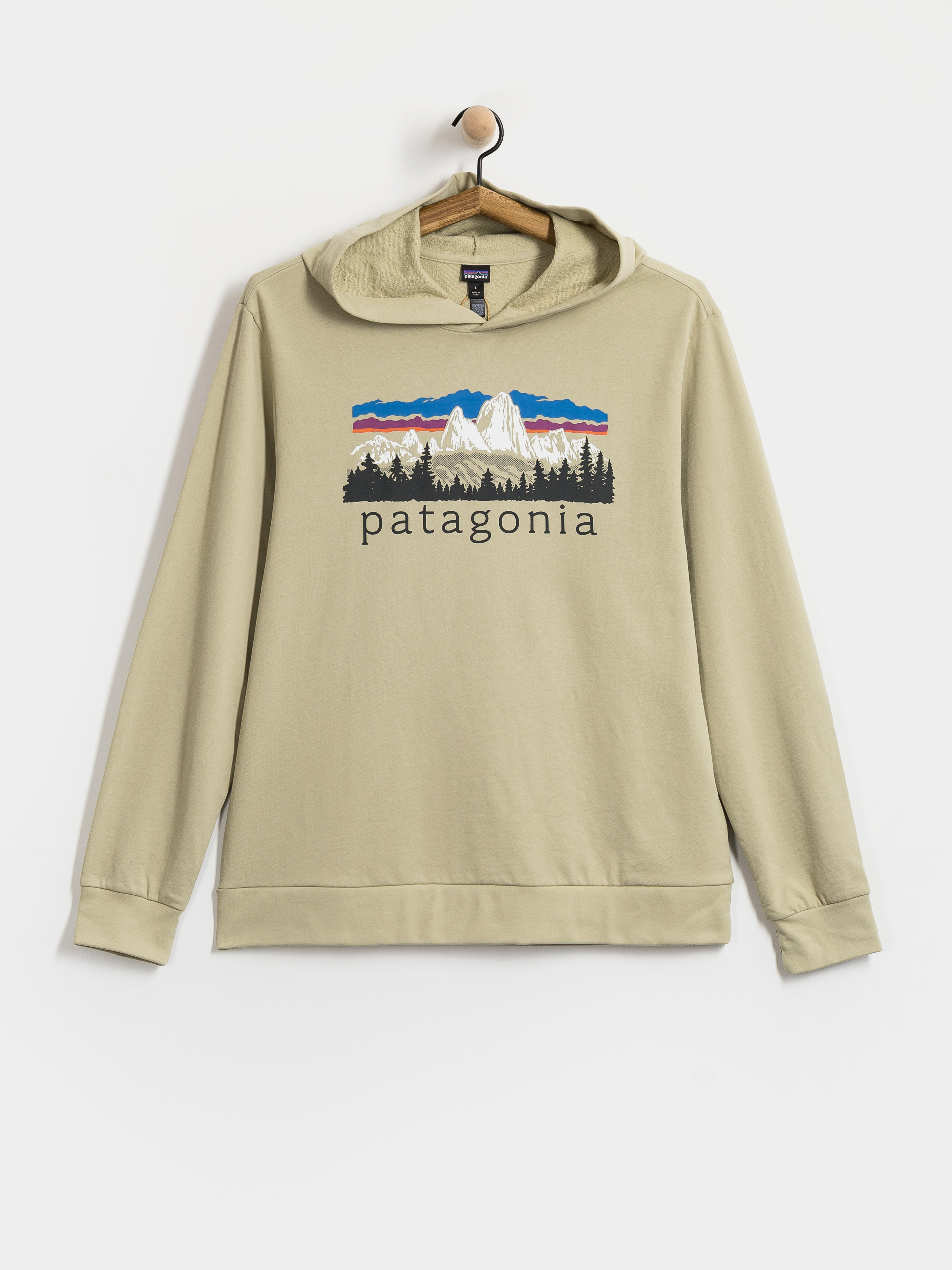 Mikina s kapucu00ed Patagonia Fitz Roy Foothills Daily HD (weathered stone)