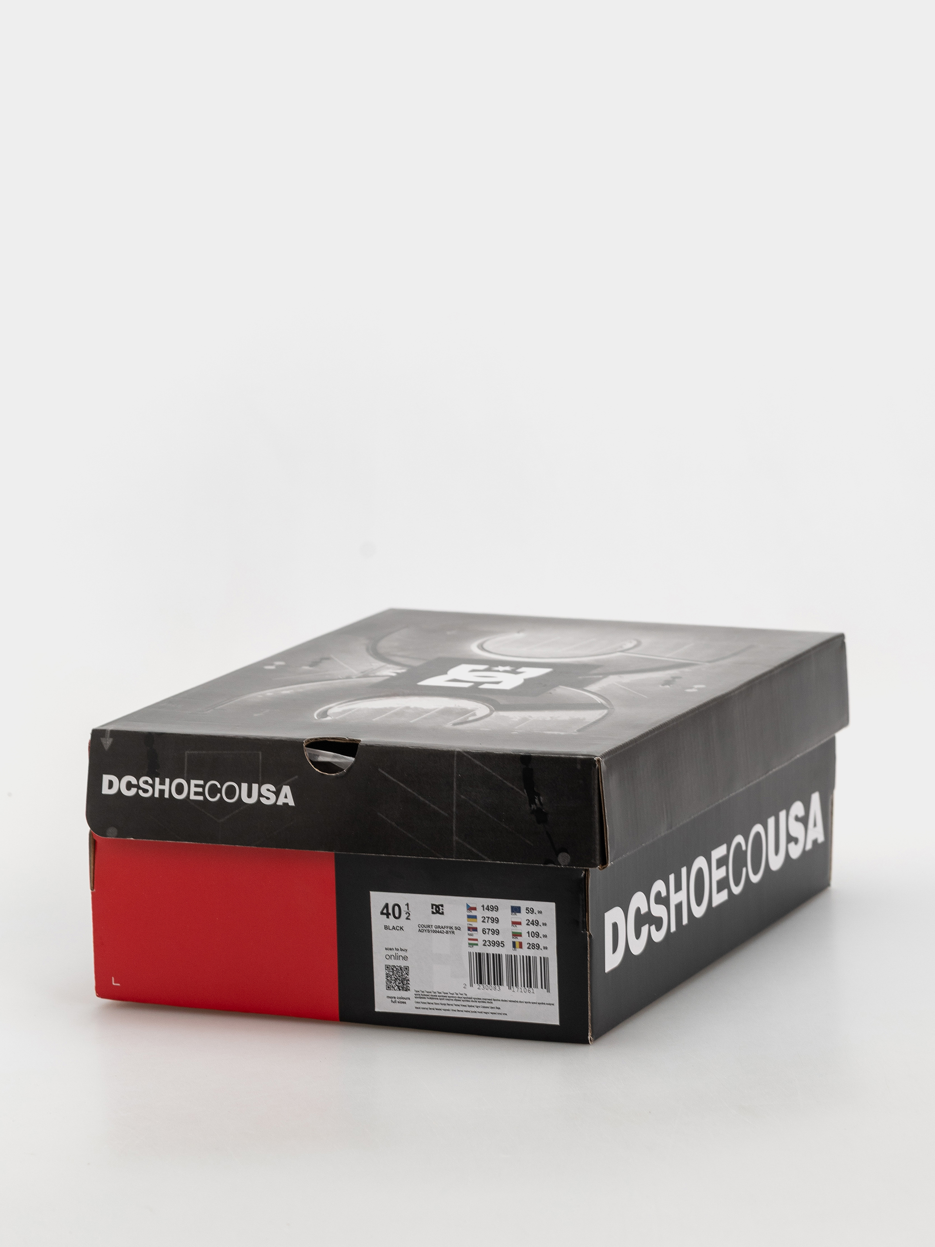 Boty DC Court Graffik (black/grey/red)