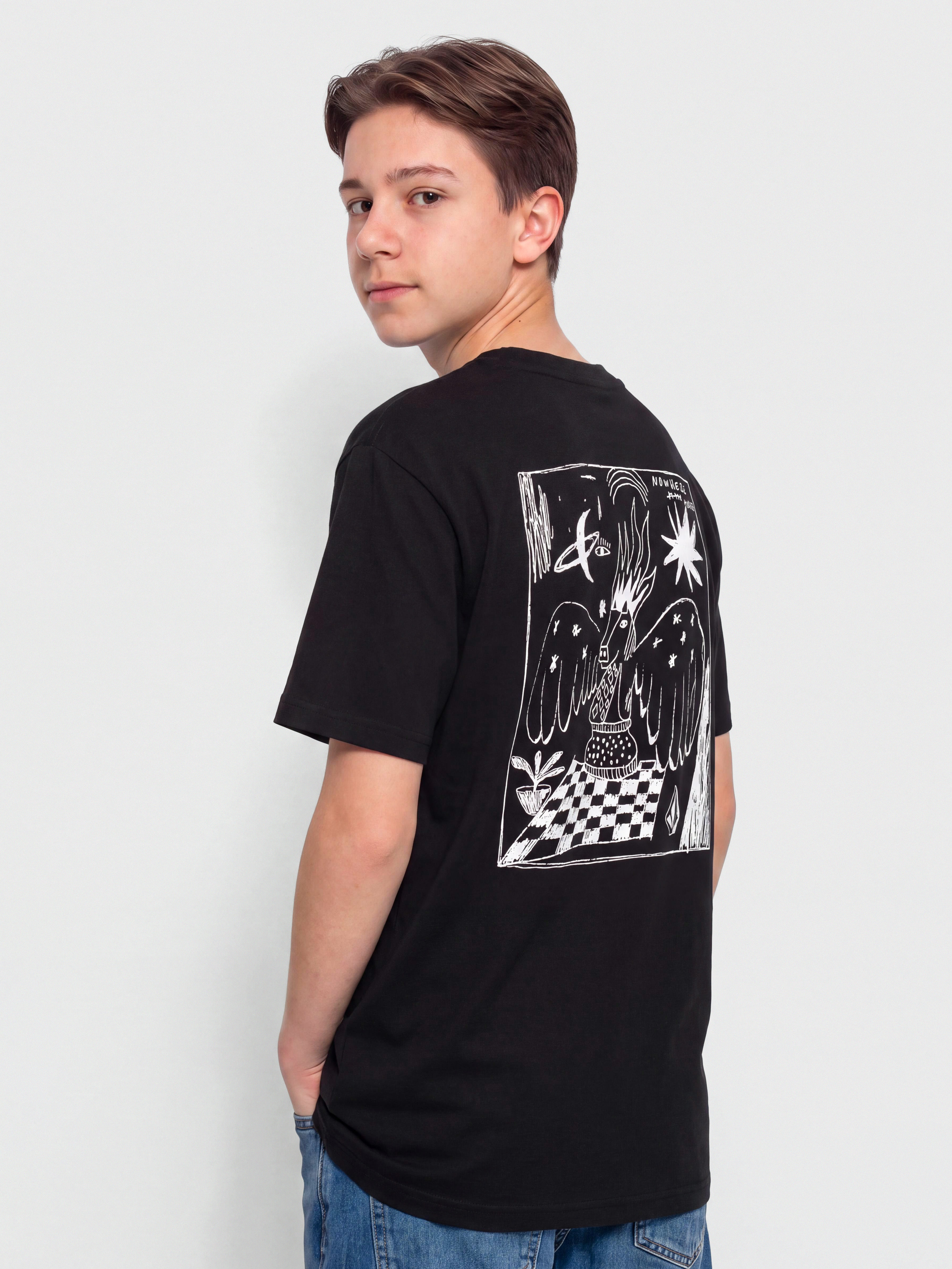 Tričko Volcom Nowhere Bsc JR (black)