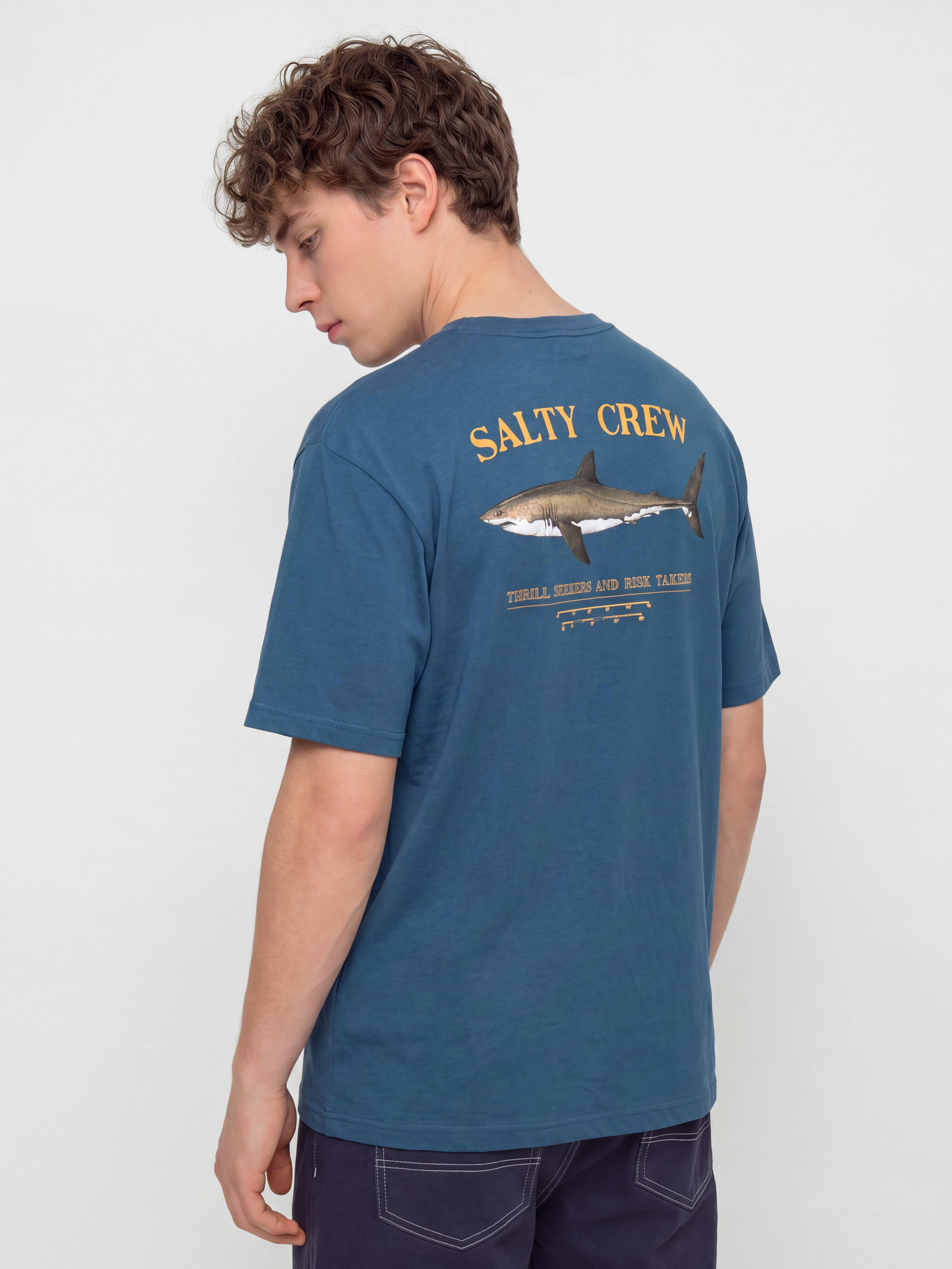 Tričko Salty Crew Bruce (cast blue)