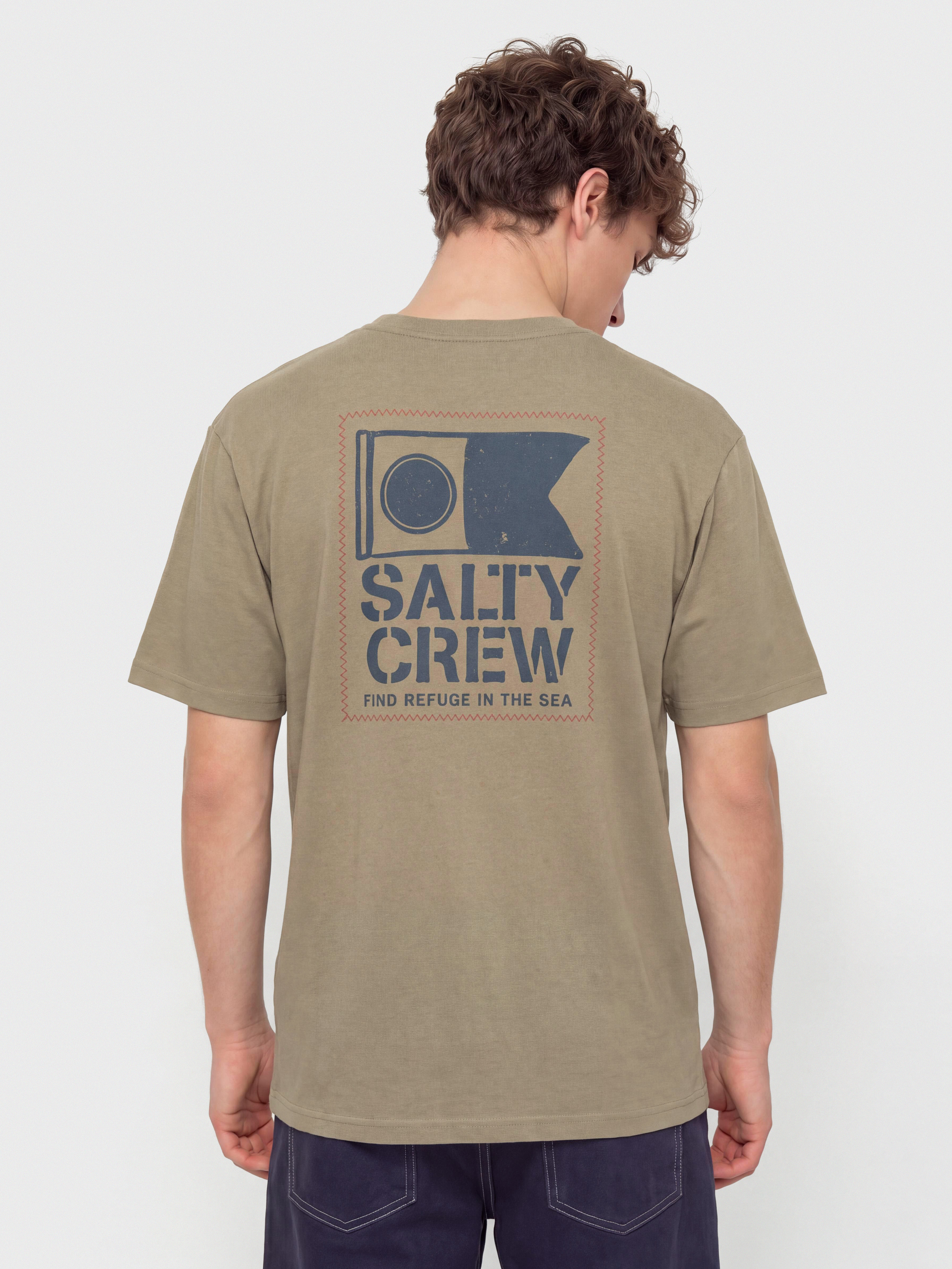 Tričko Salty Crew Stitched (twig)