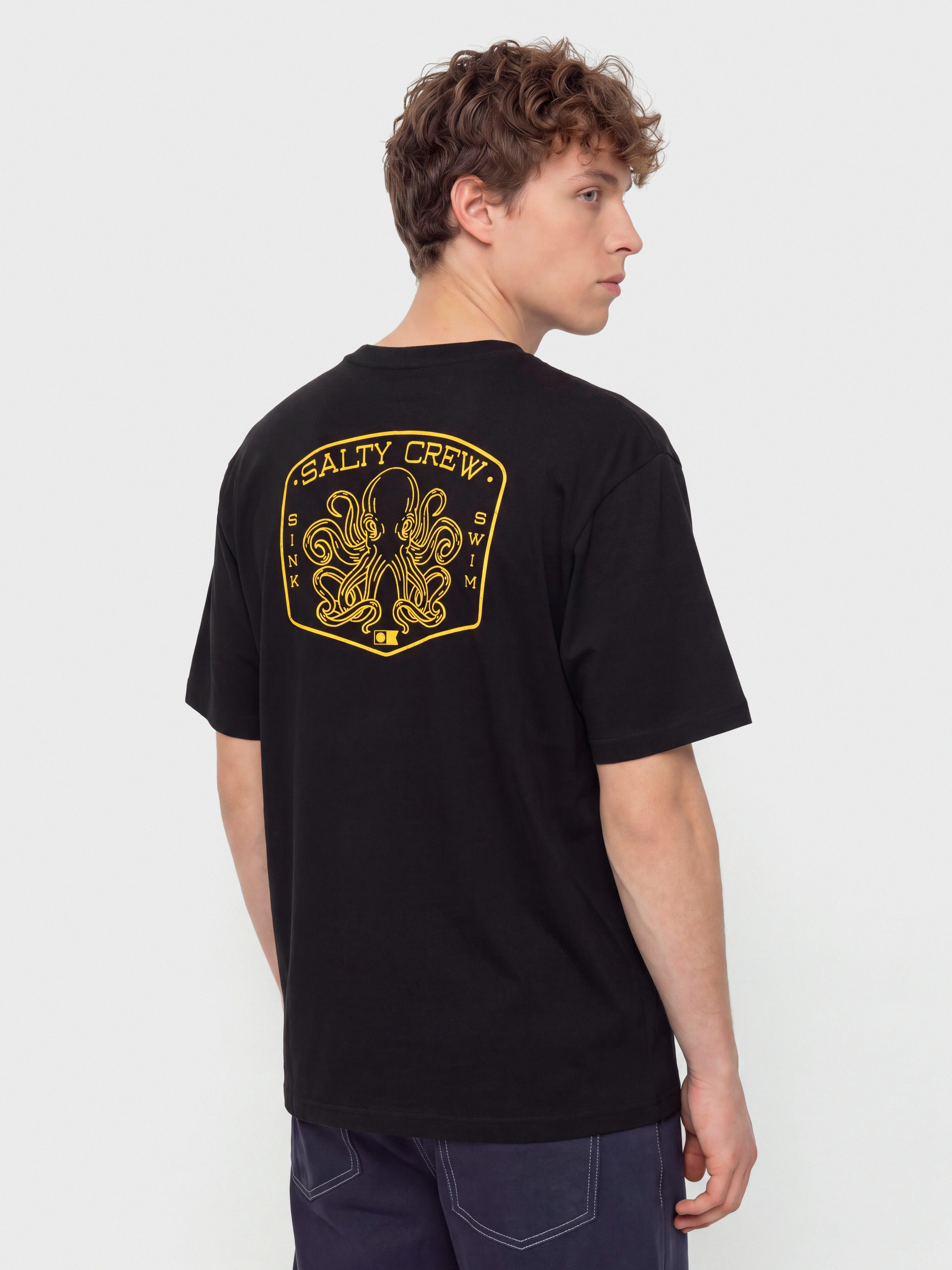 Tričko Salty Crew Tako Club Classic (black)