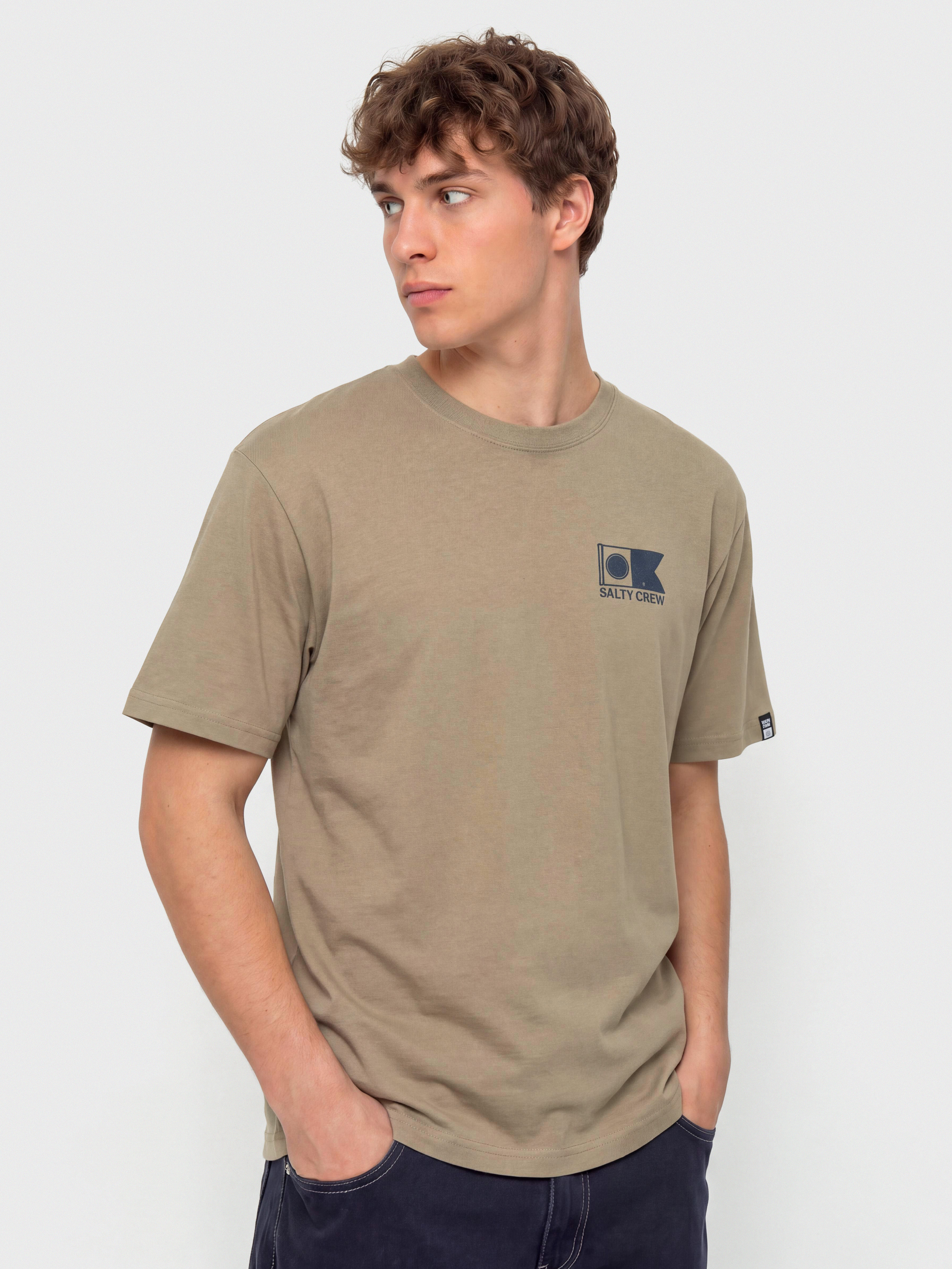 Tričko Salty Crew Stitched (twig)