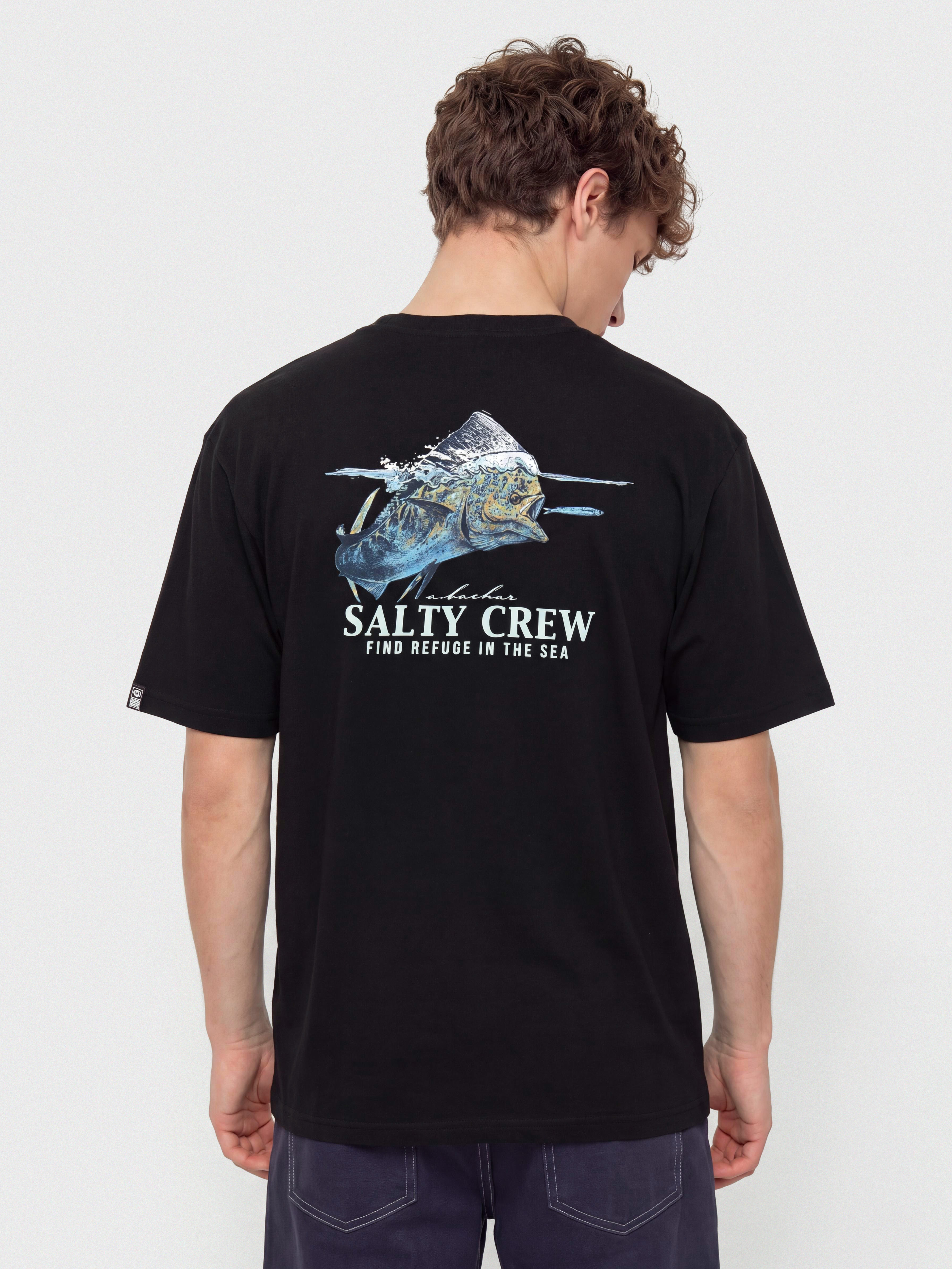 Tričko Salty Crew Mahi Surface (black)