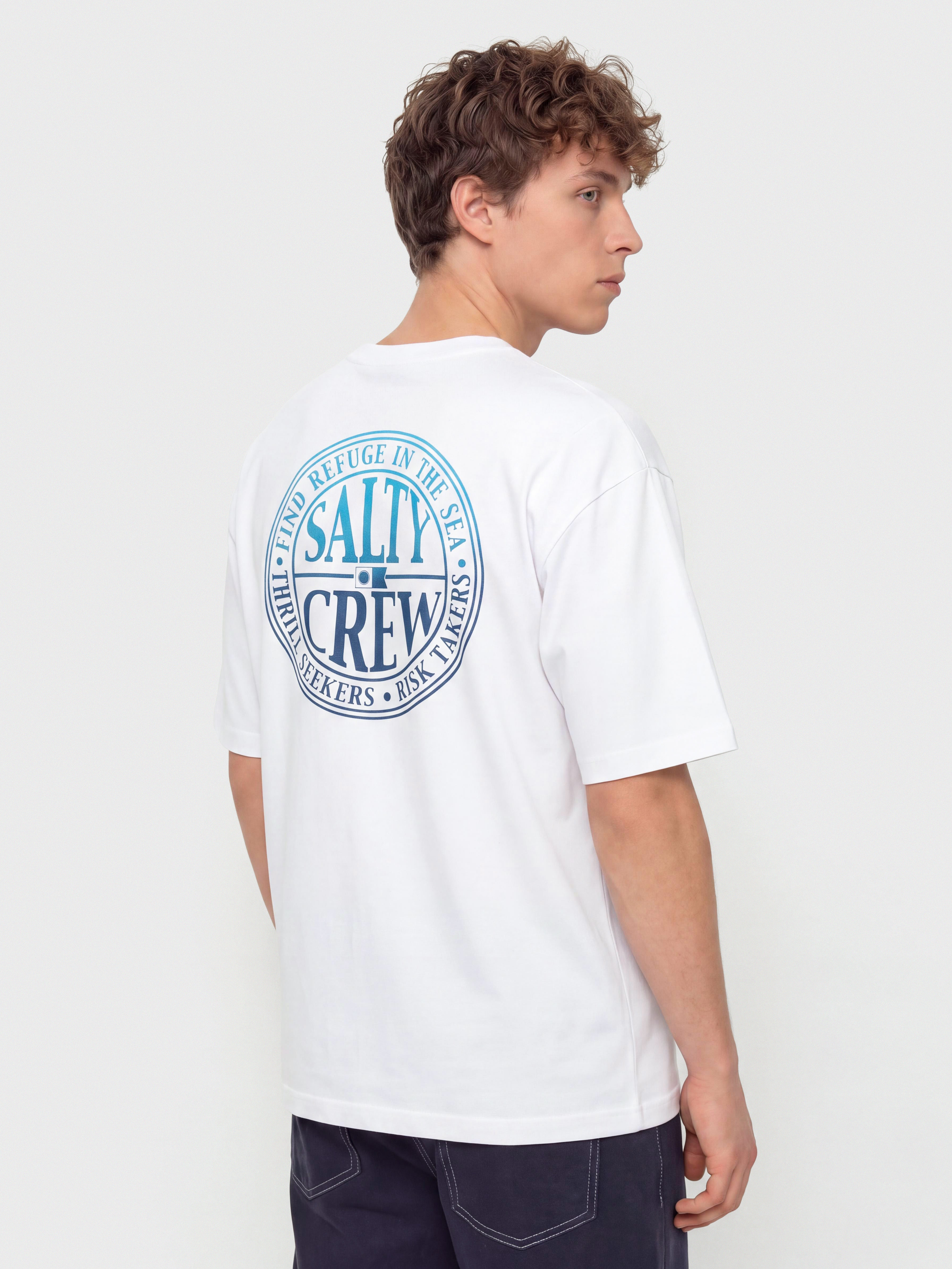 Tričko Salty Crew Global (white)