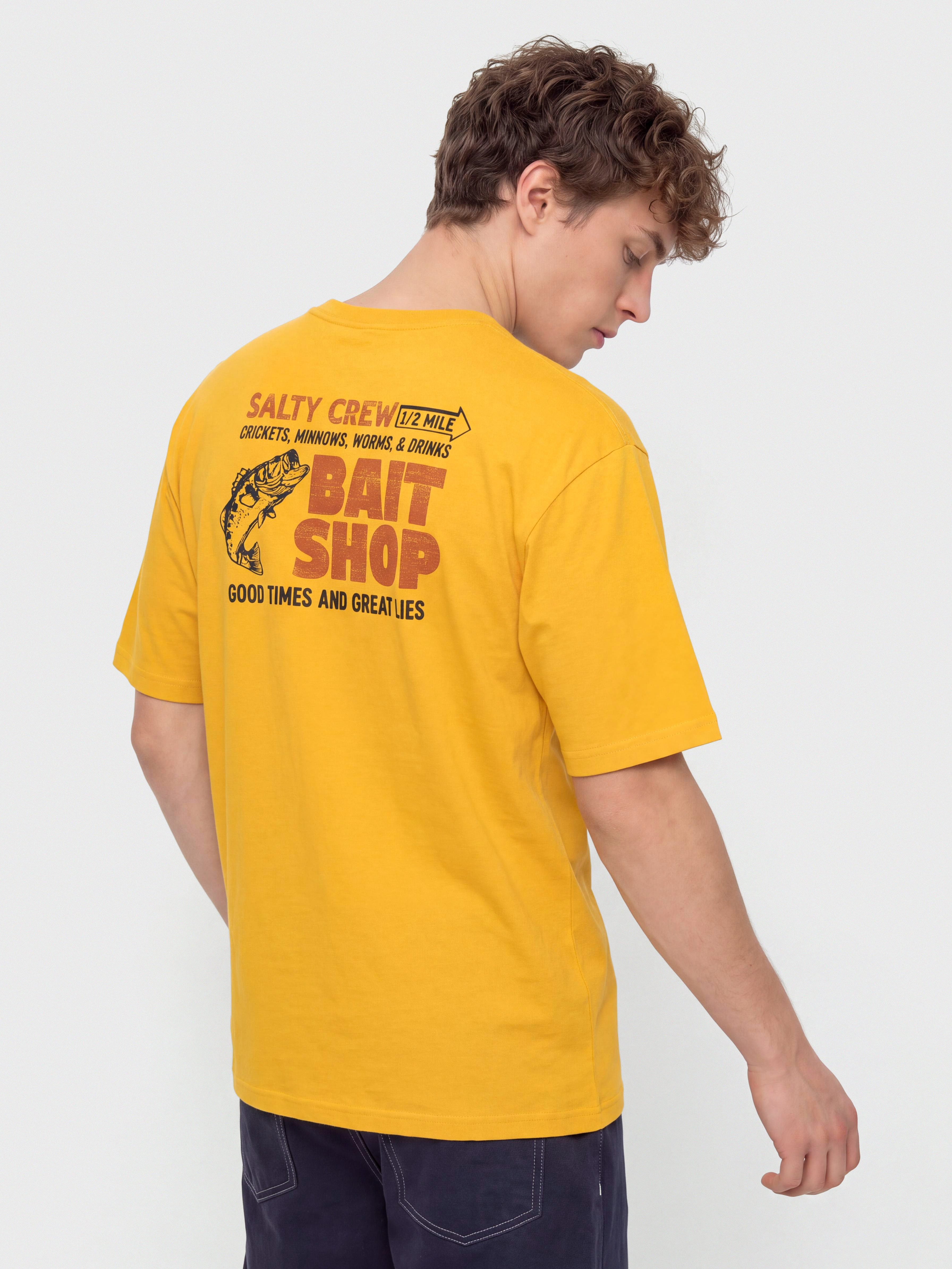 Tričko Salty Crew Bait Shop (mineral yellow)