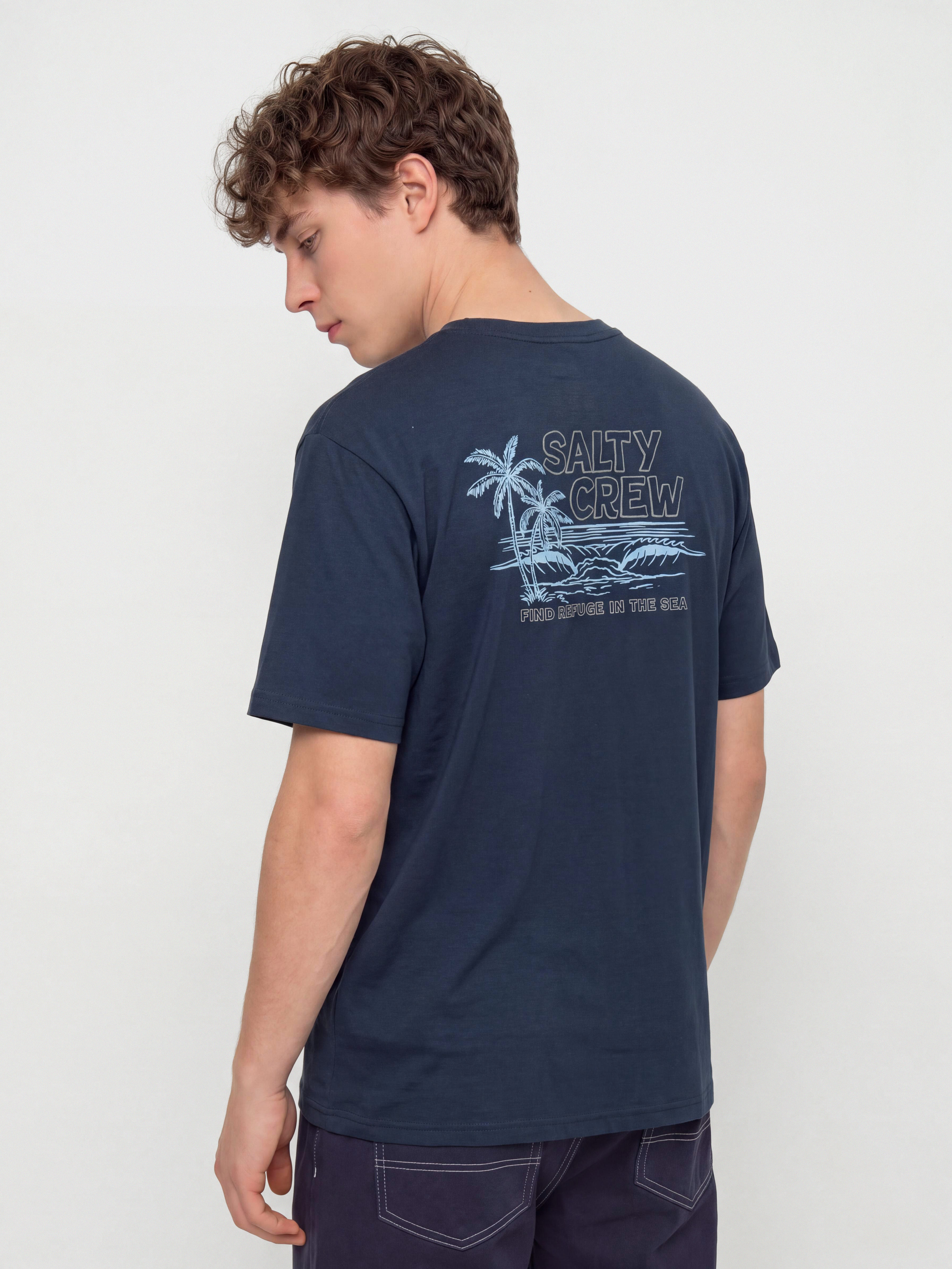 Tričko Salty Crew A Frame Crossover (navy)