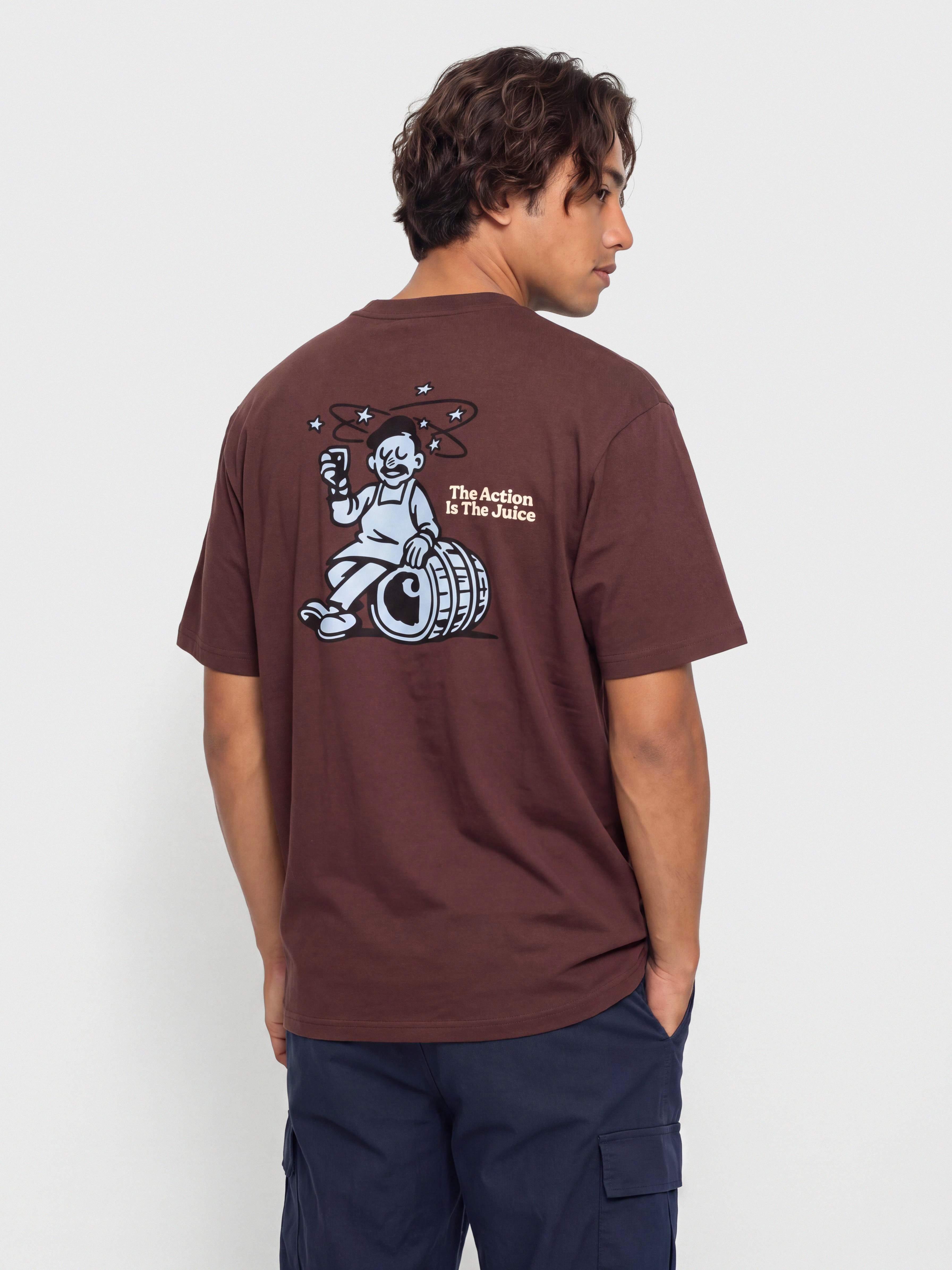 Tričko Carhartt WIP Grape Picker (amarone)