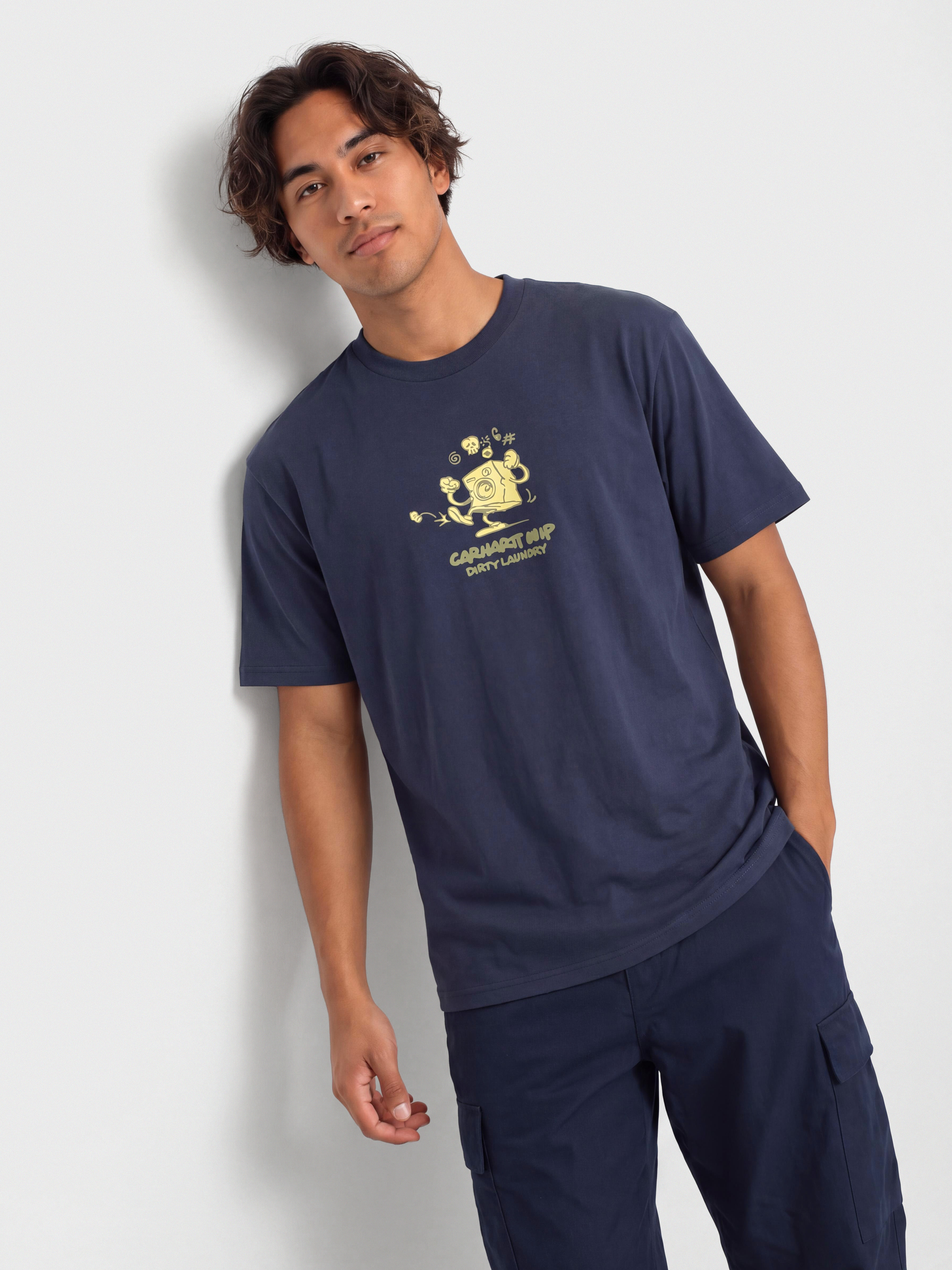 Tričko Carhartt WIP Dirty Laundry (blue)