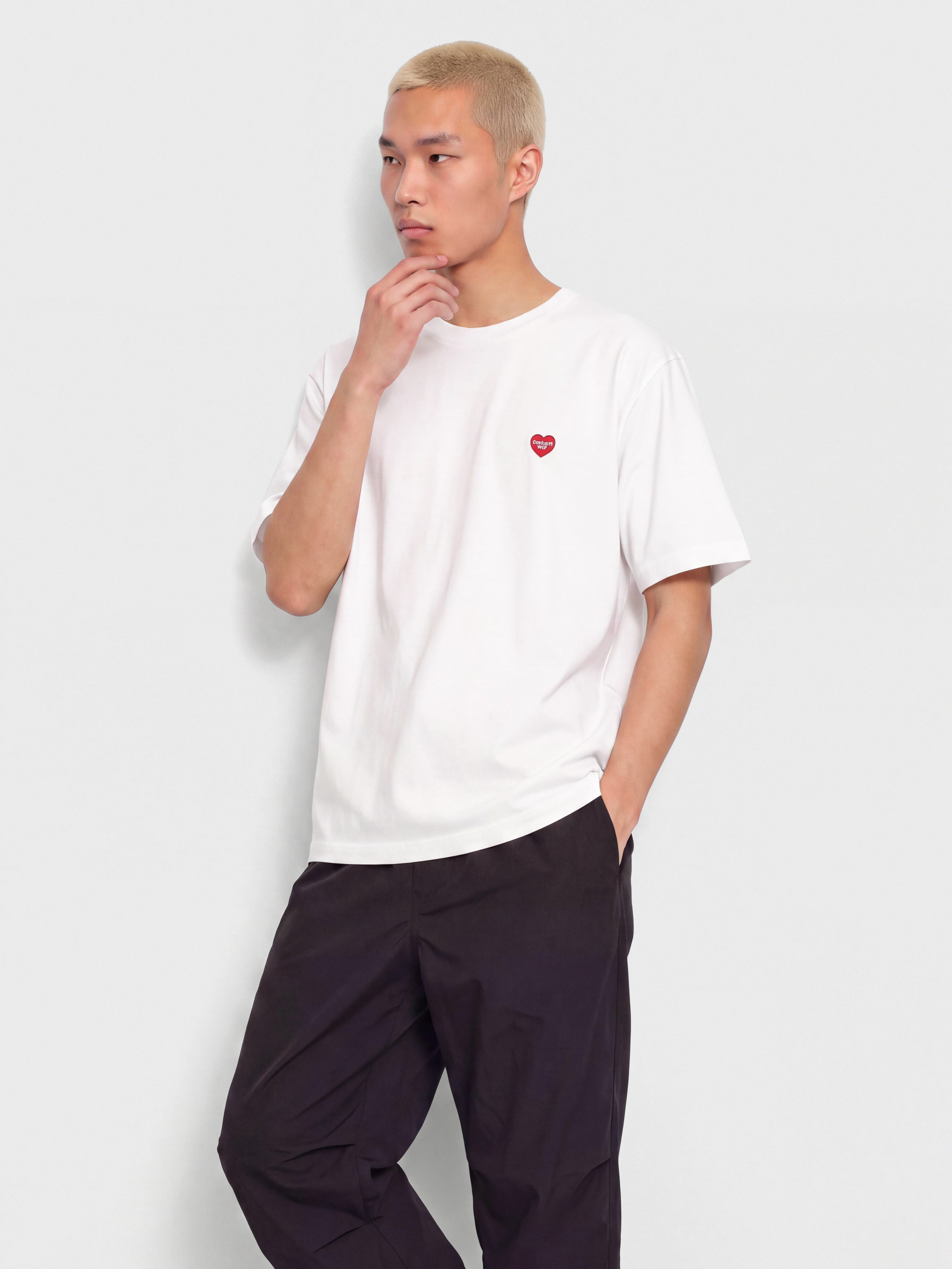 Tričko Carhartt WIP Small Heart (white/red)