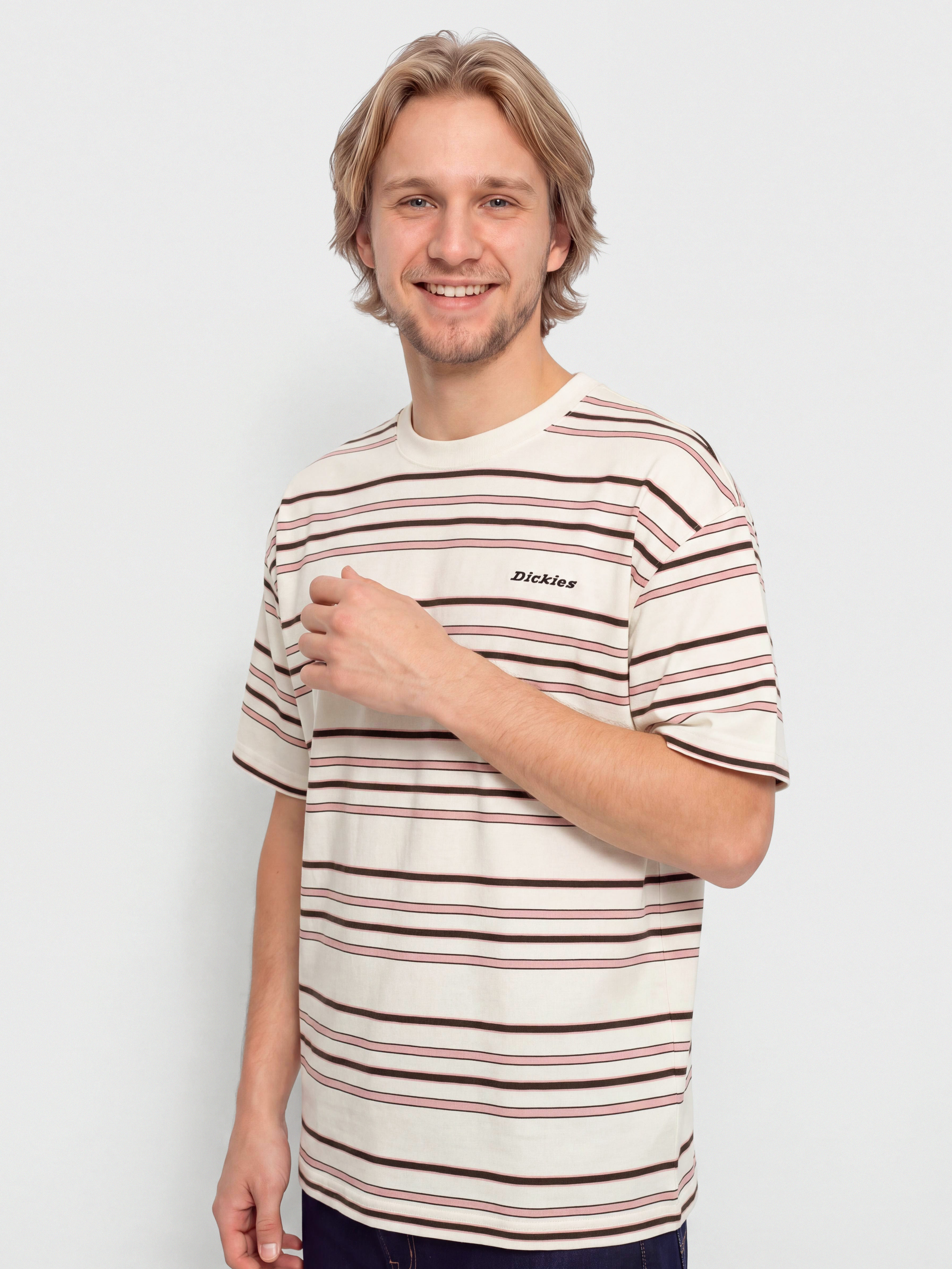 Tričko Dickies East Liberty Stripe (egret)