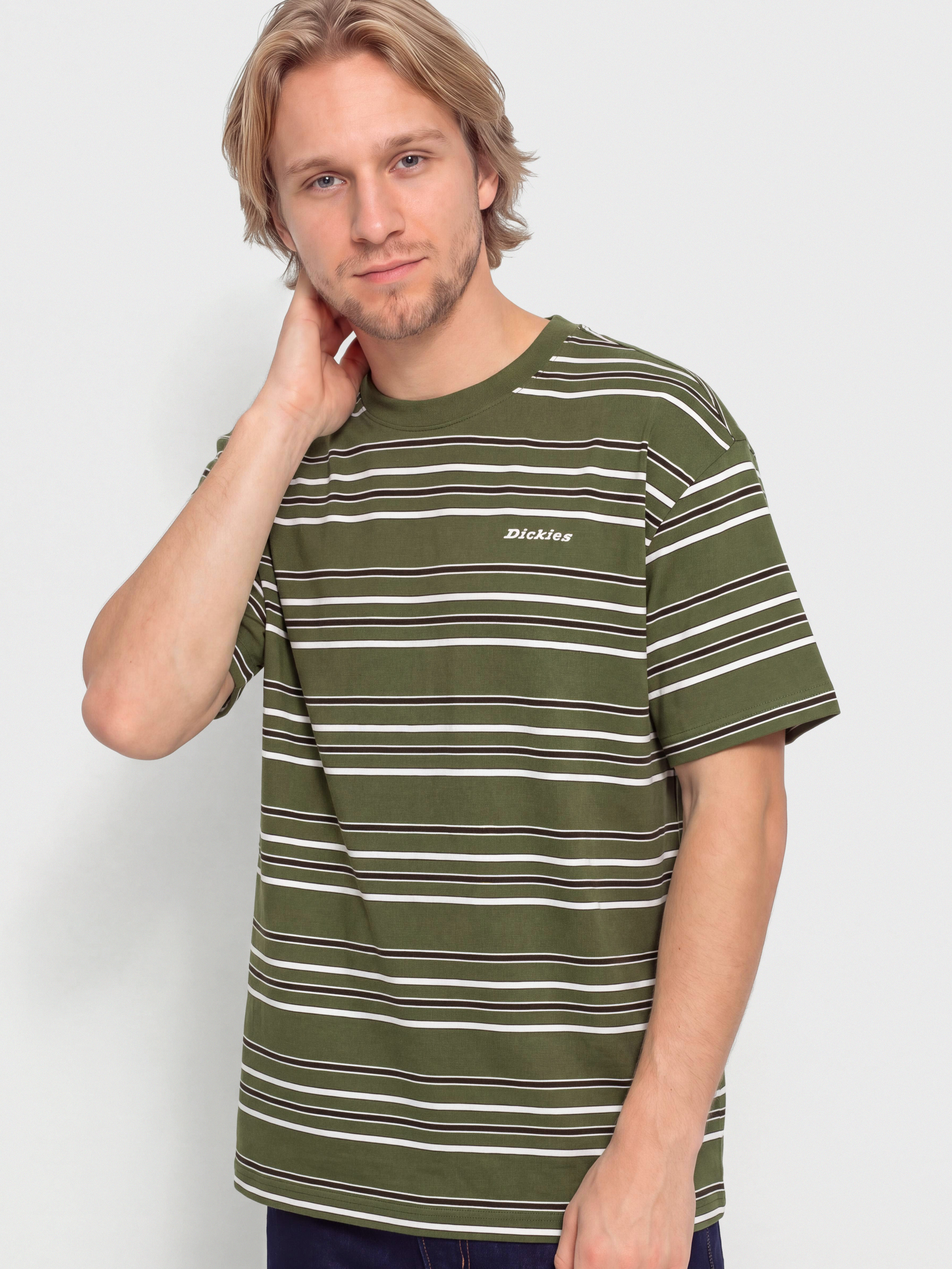 Tričko Dickies East Liberty Stripe (cypress)