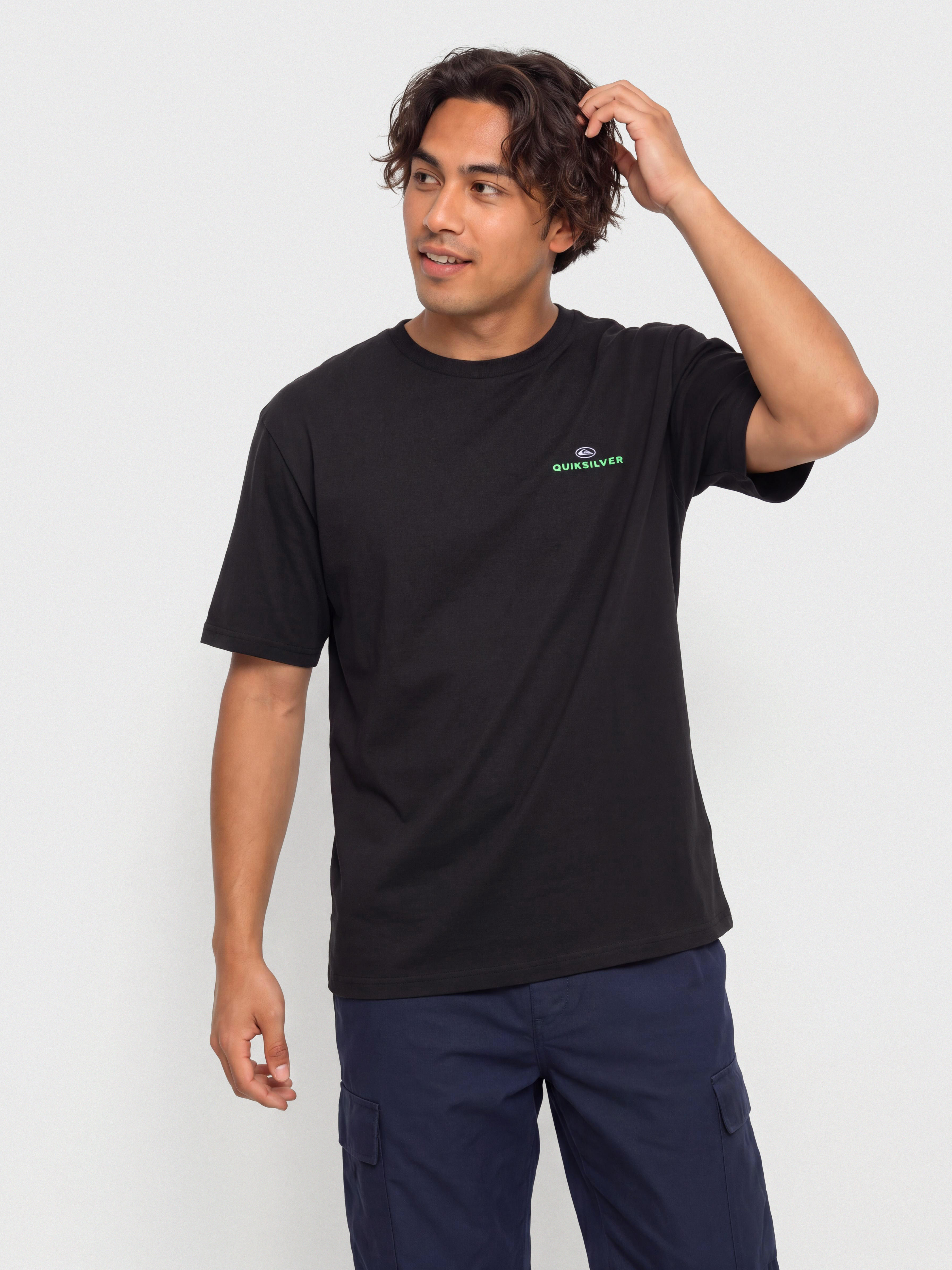 Tričko Quiksilver Upside Down (black)