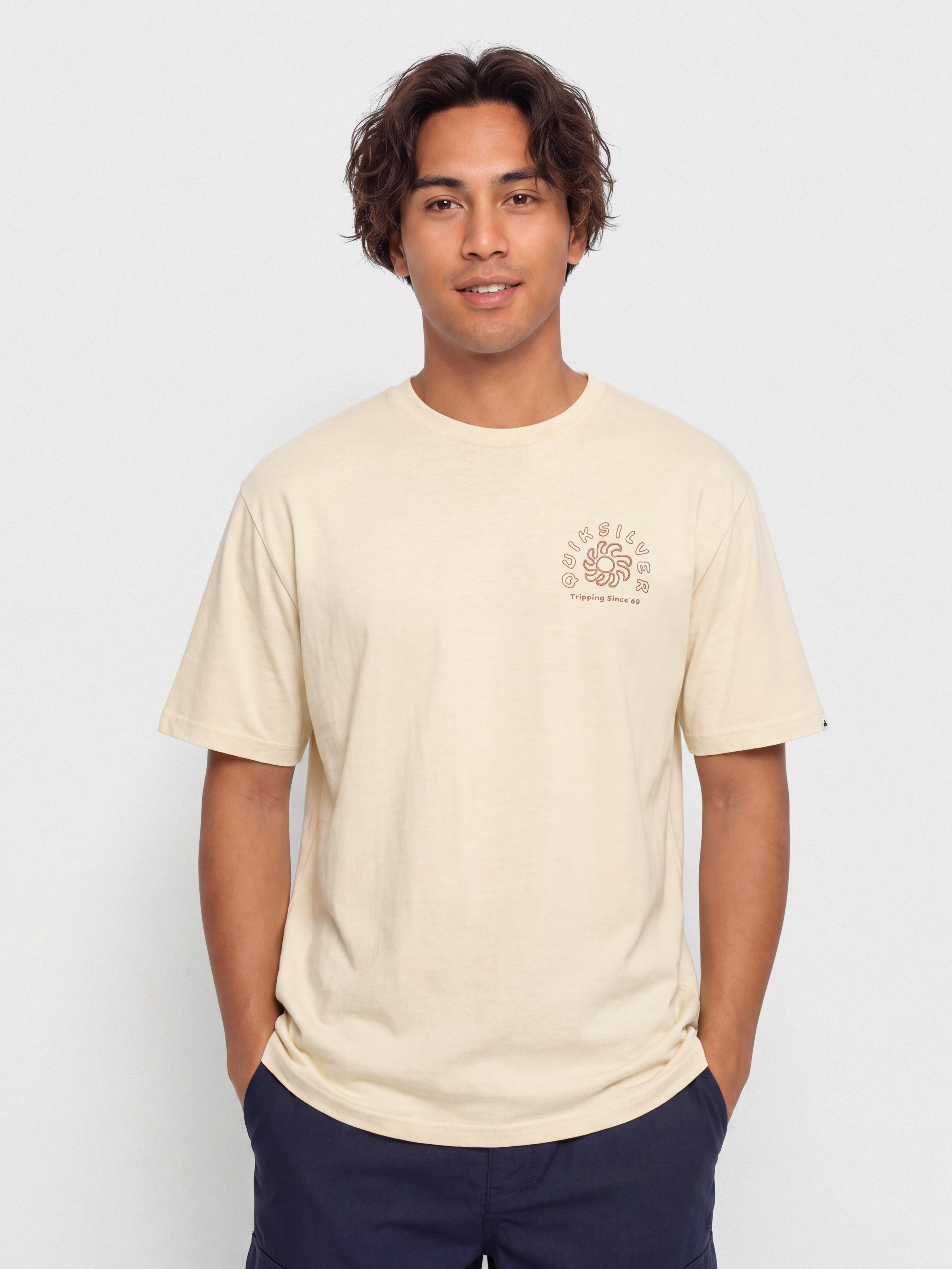 Tričko Quiksilver Curve Palm (bone white)