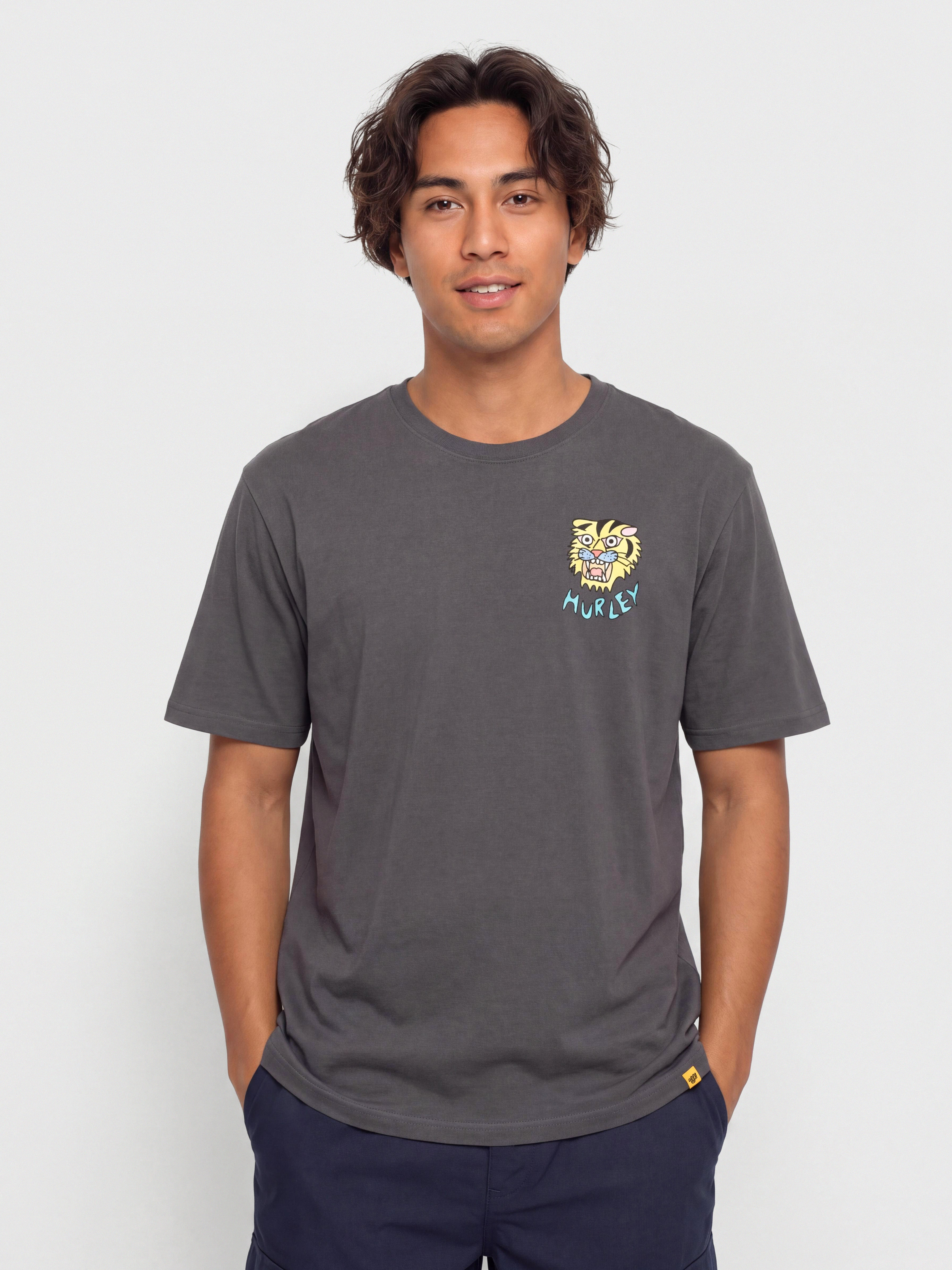 Tričko Hurley Etam Tiger (dark stone grey)