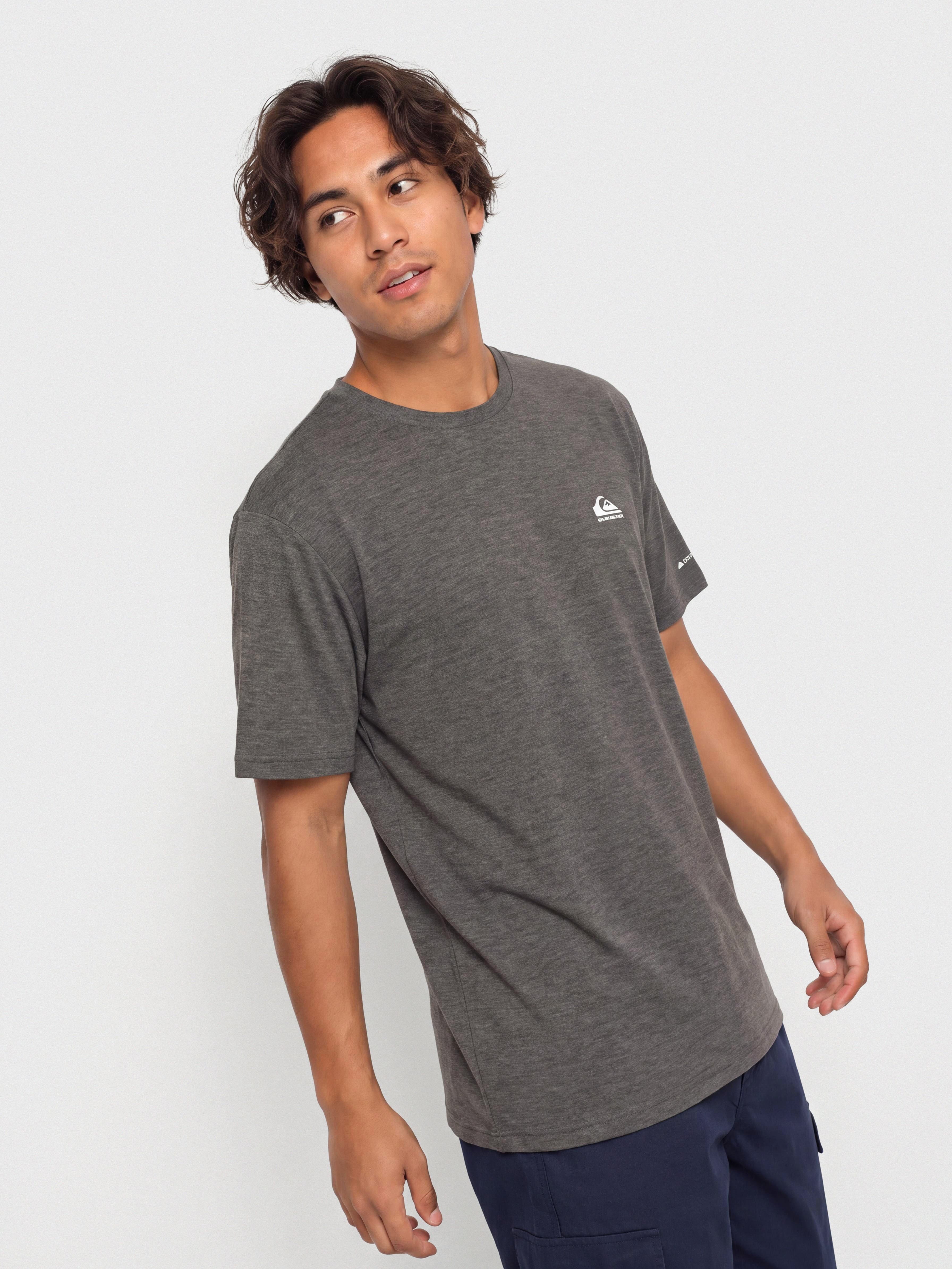 Tričko Quiksilver Coastal Run (black heather)