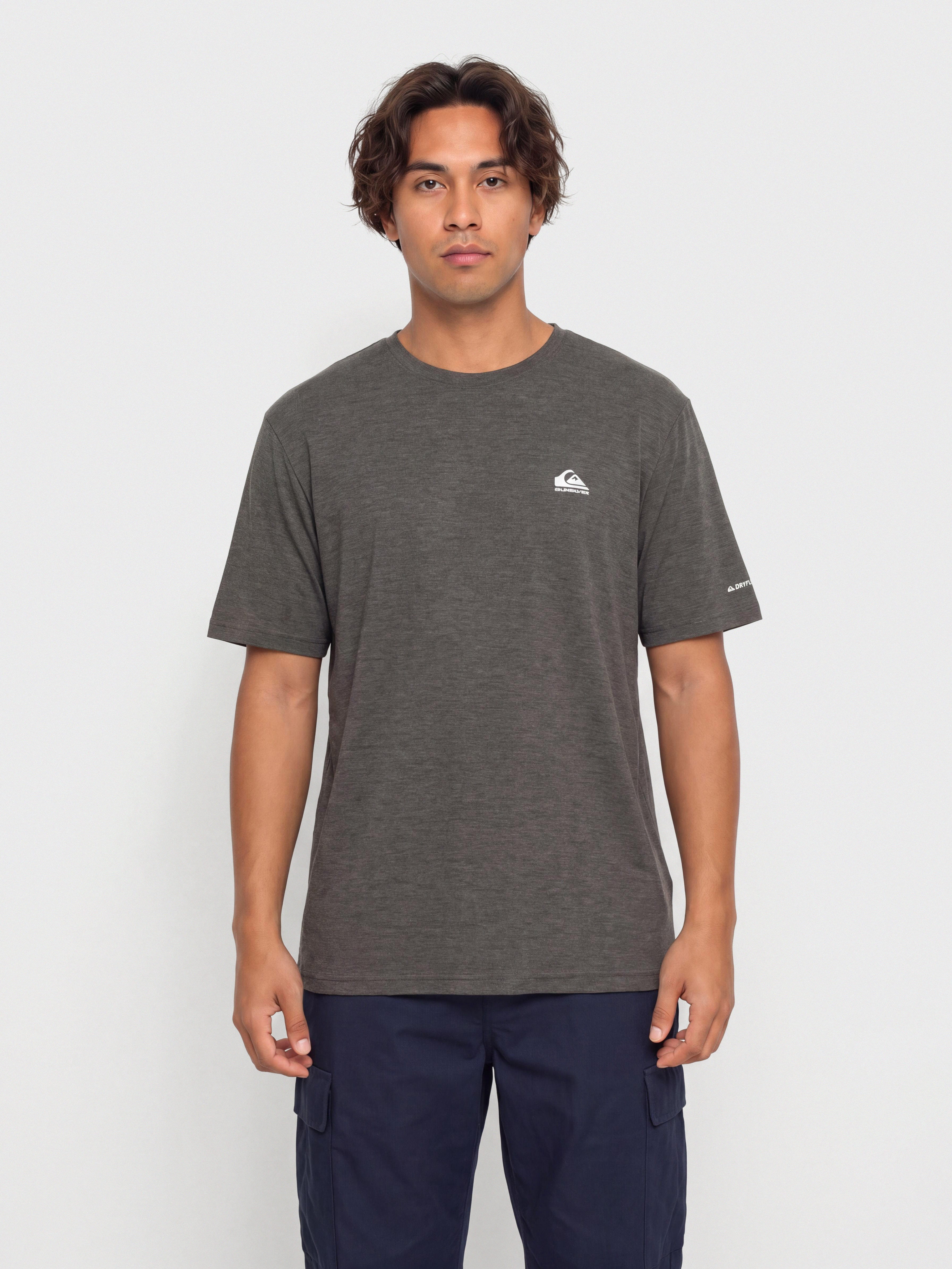 Tričko Quiksilver Coastal Run (black heather)