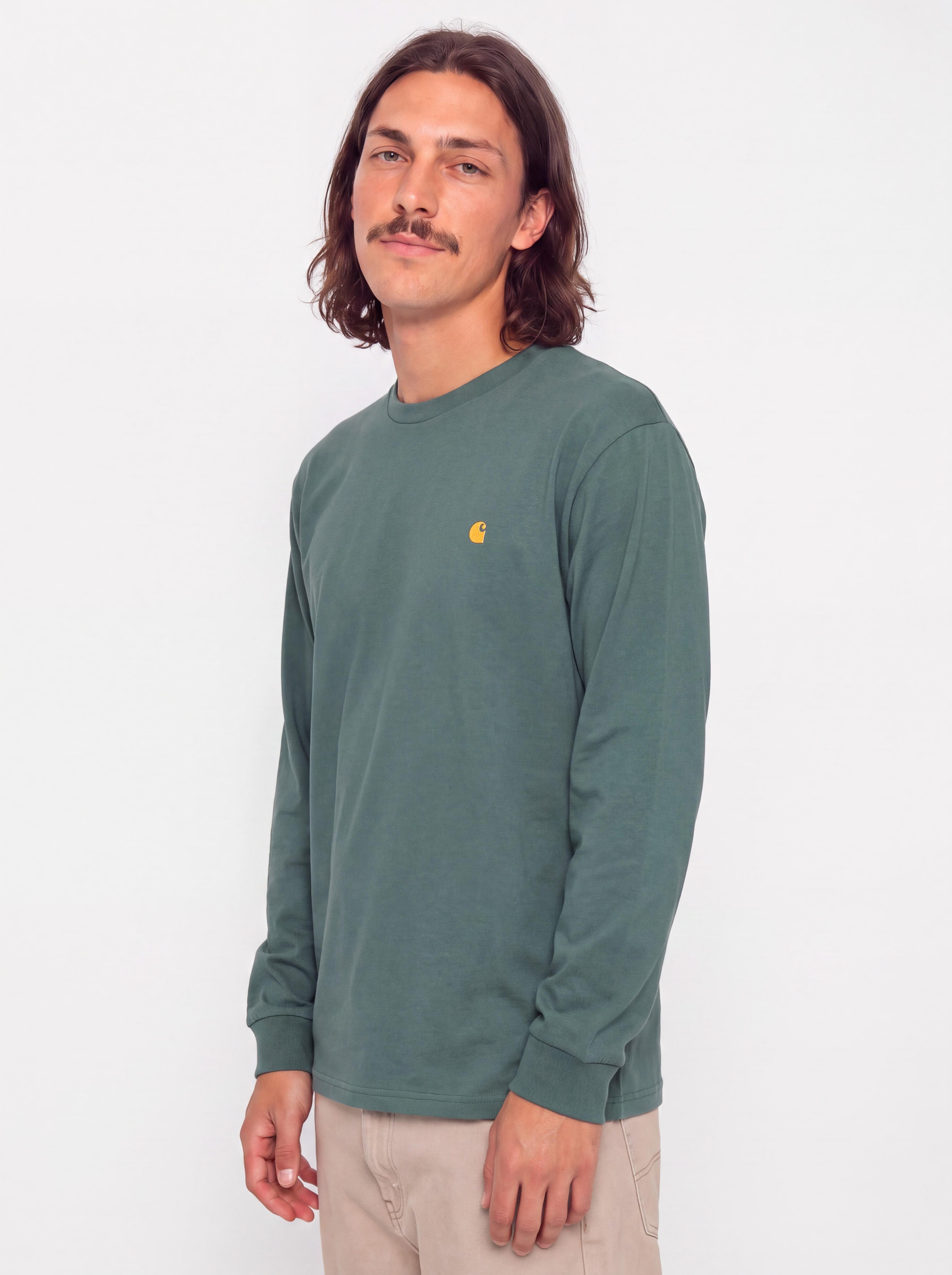 Triko Carhartt WIP Chase (silver pine/gold)
