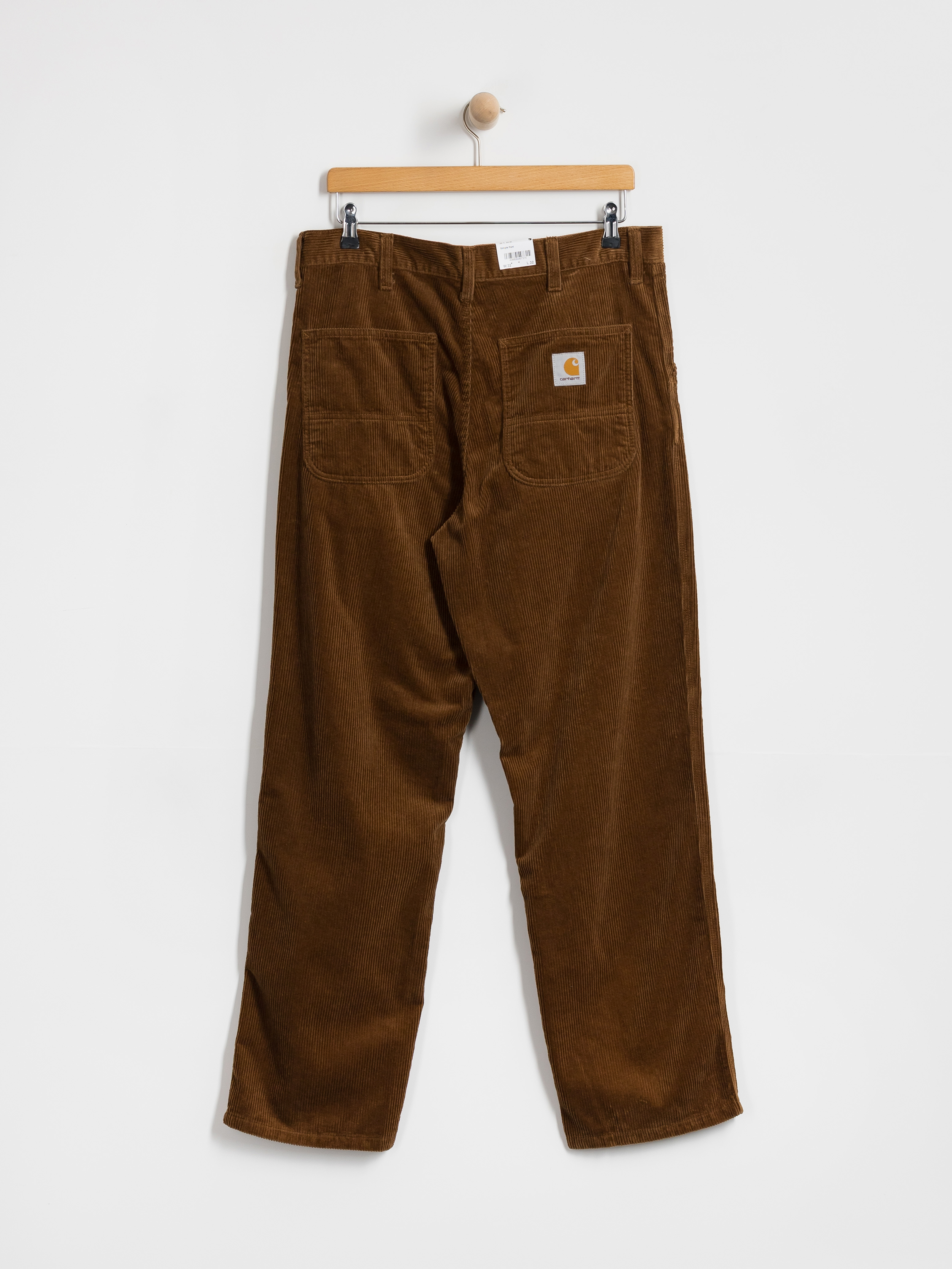 Kalhoty Carhartt WIP Simple (wip h brown/rinsed)