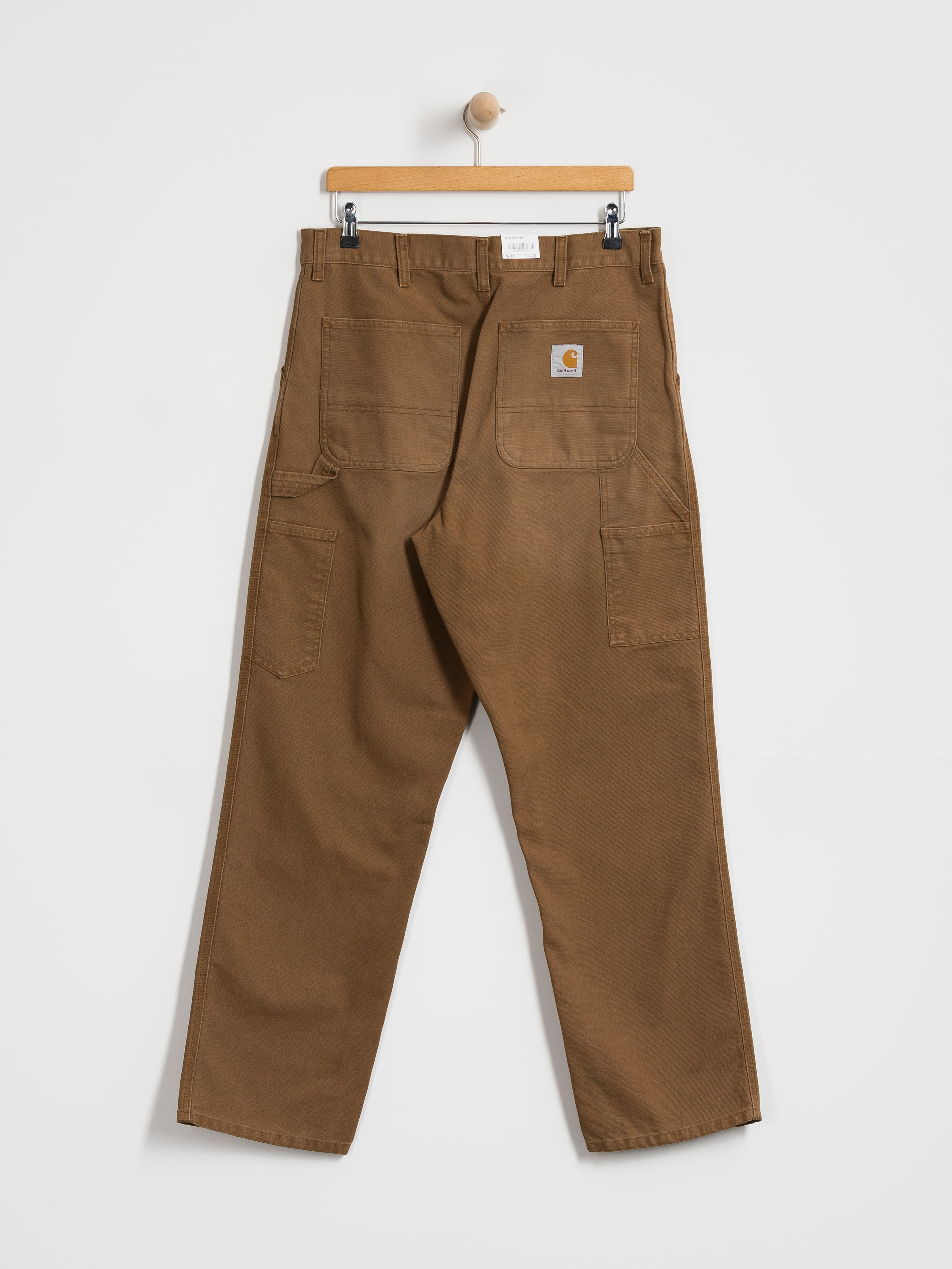 Kalhoty Carhartt WIP Single Knee (wip h brown/stone canvas)