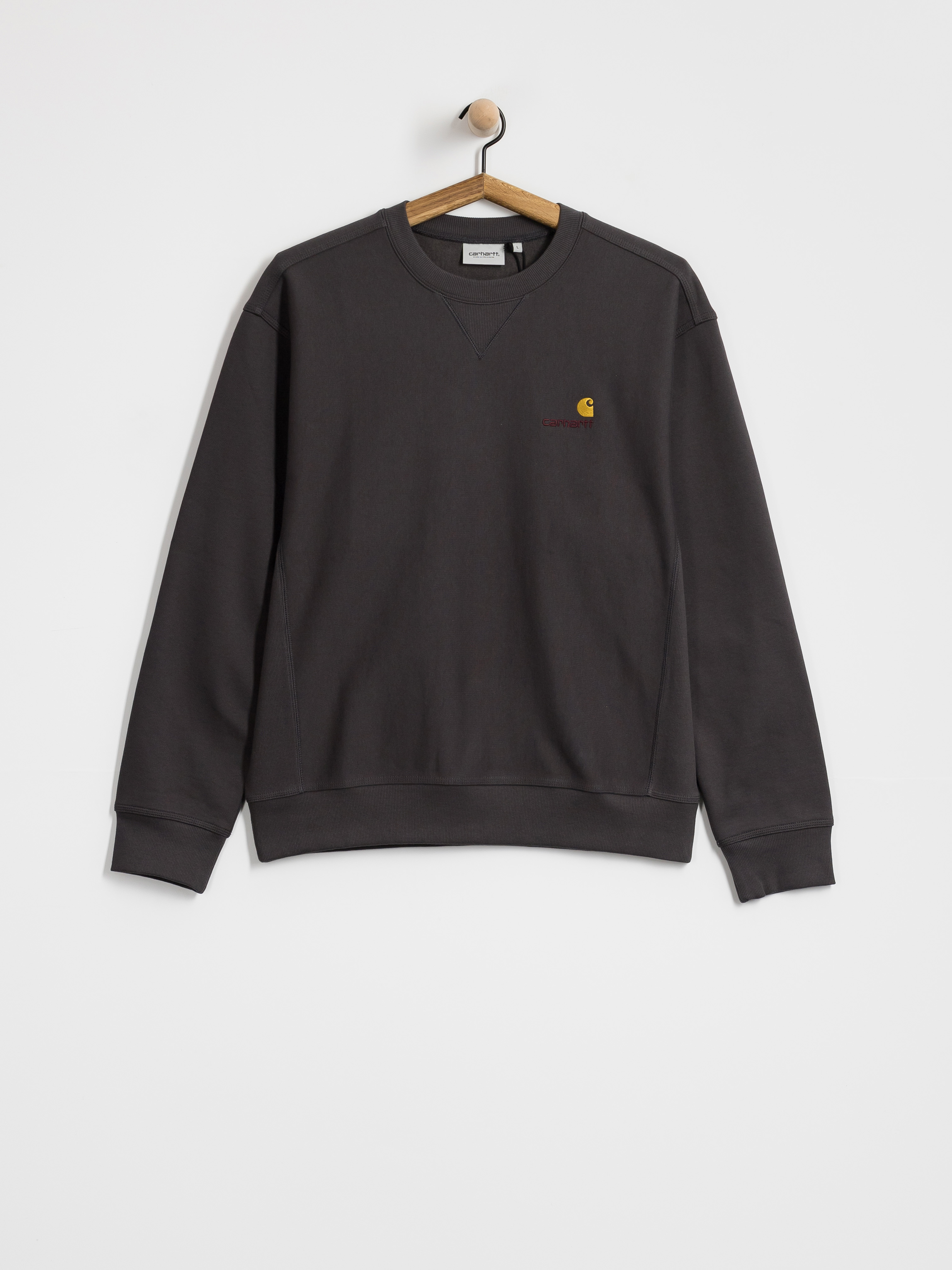 Mikina Carhartt WIP American Script (graphite)